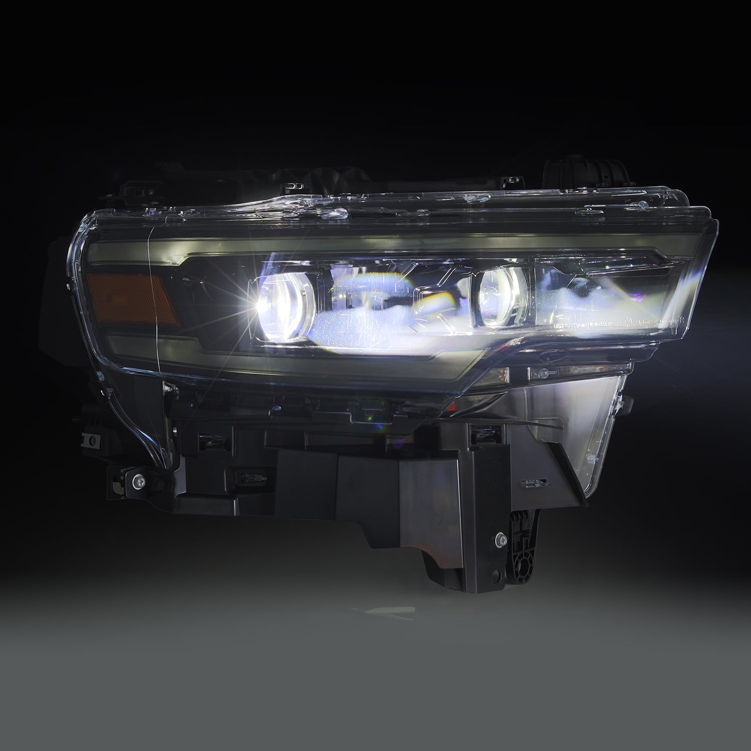 25-26 Ram 1500 LUXX-Series LED Projector Headlights Alpha-Black - Apollo Off-Road