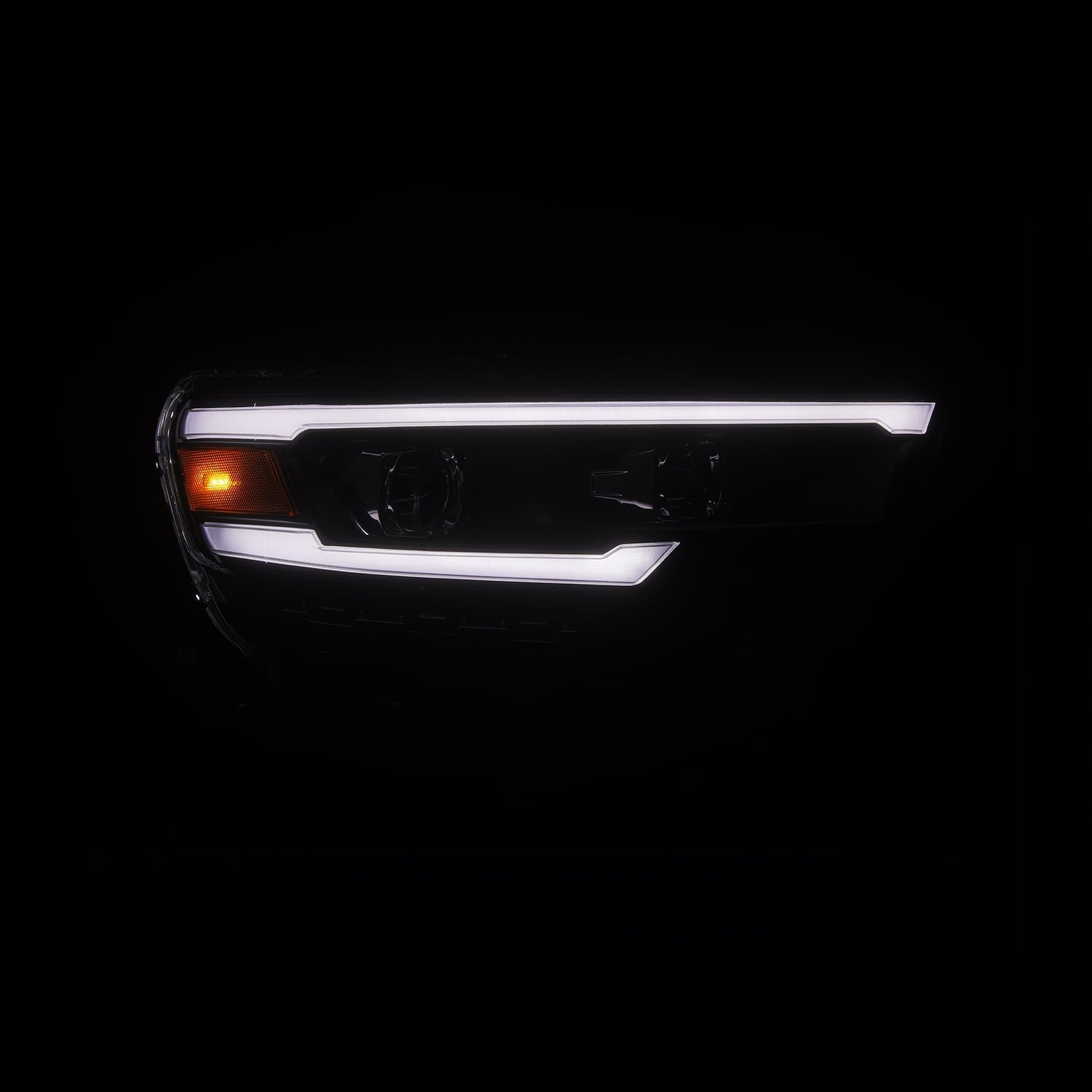 25-26 Ram 1500 LUXX-Series LED Projector Headlights Black - Apollo Off-Road