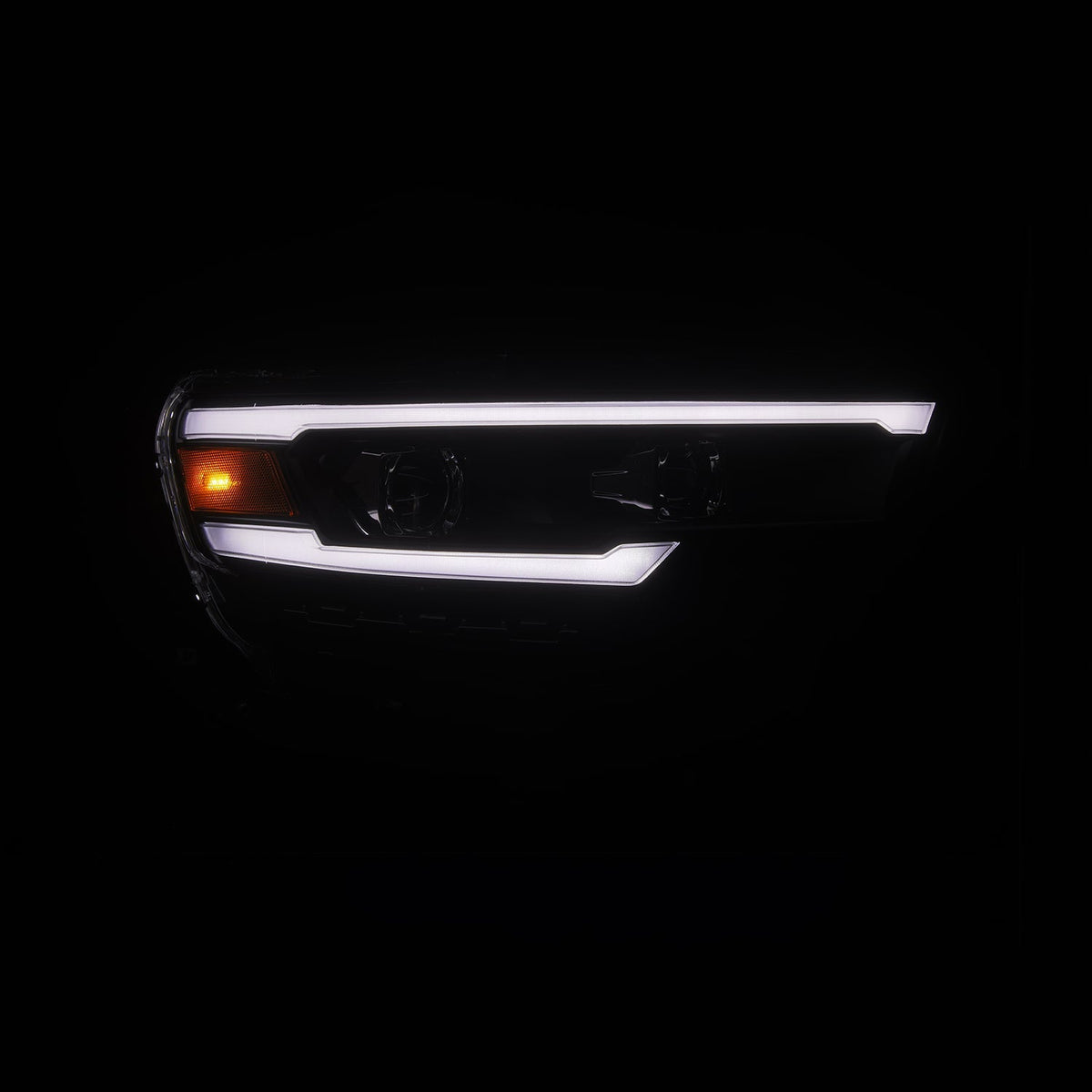 25-26 Ram 1500 LUXX-Series LED Projector Headlights Black - Apollo Off-Road
