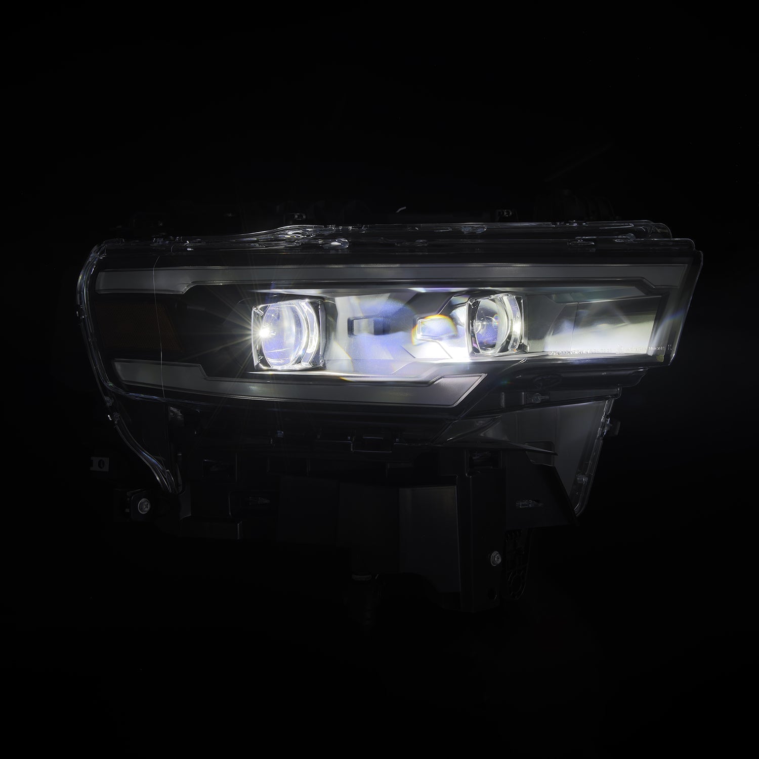 25-26 Ram 1500 LUXX-Series LED Projector Headlights Black - Apollo Off-Road