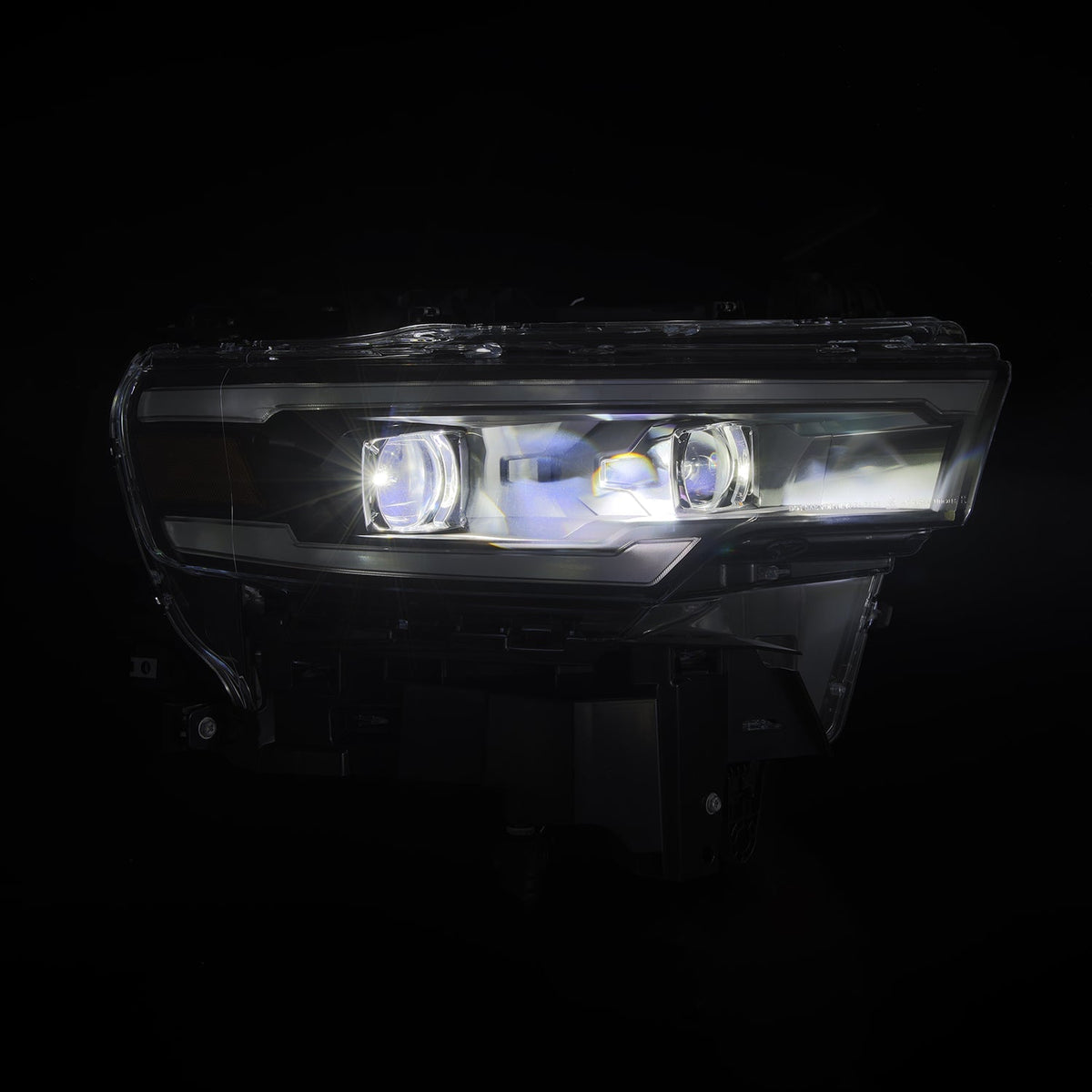 25-26 Ram 1500 LUXX-Series LED Projector Headlights Black - Apollo Off-Road