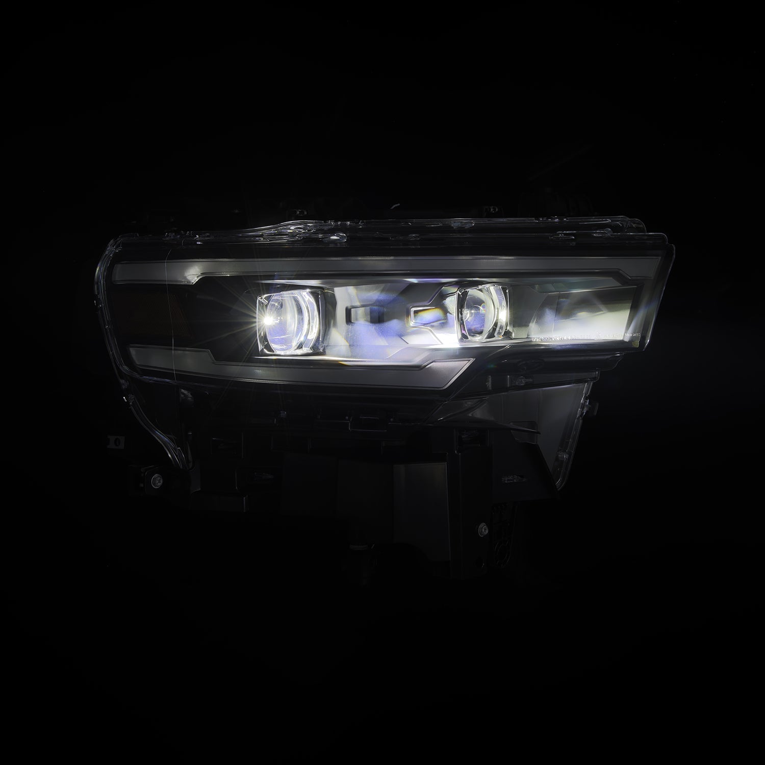 25-26 Ram 1500 LUXX-Series LED Projector Headlights Black - Apollo Off-Road