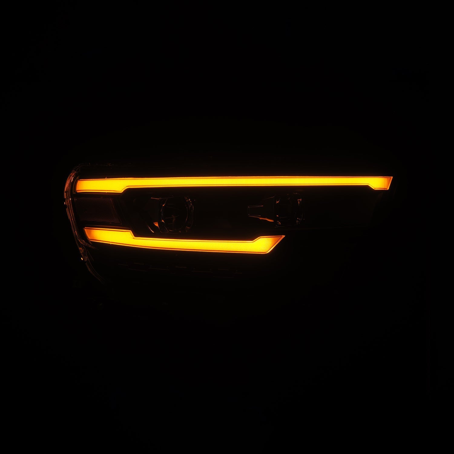 25-26 Ram 1500 LUXX-Series LED Projector Headlights Black - Apollo Off-Road