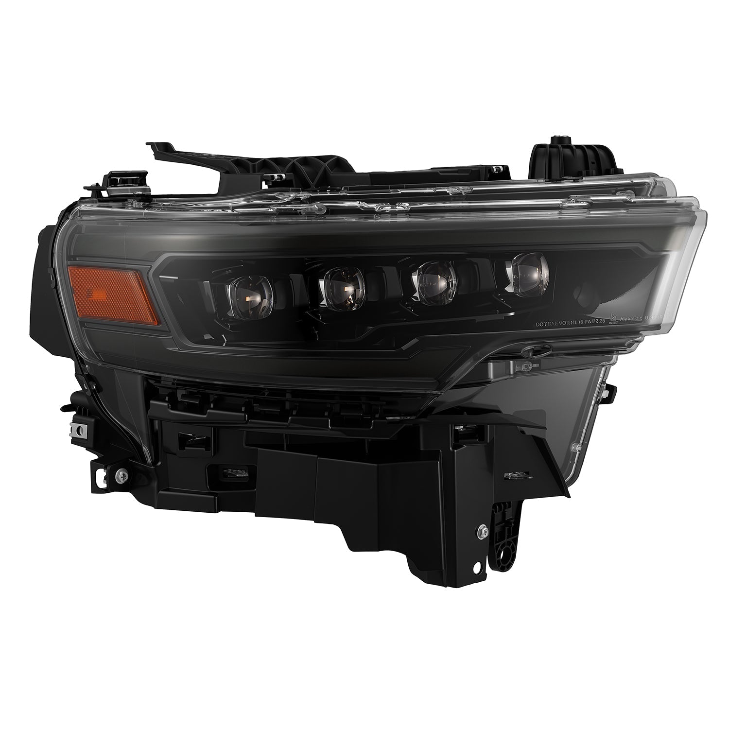 25-26 Ram 1500 NOVA-Series LED Projector Headlights Alpha-Black - Apollo Off-Road