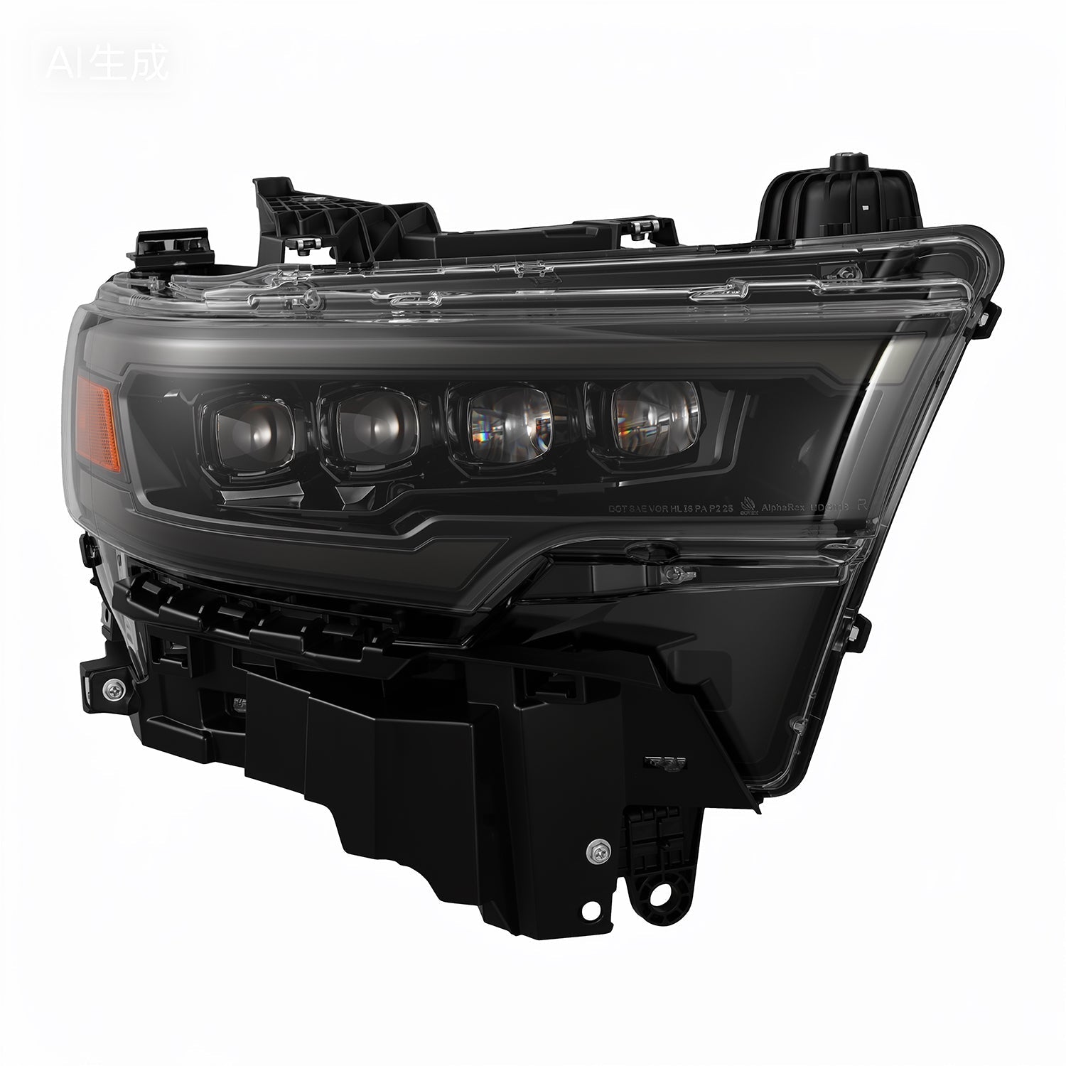 25-26 Ram 1500 NOVA-Series LED Projector Headlights Alpha-Black - Apollo Off-Road