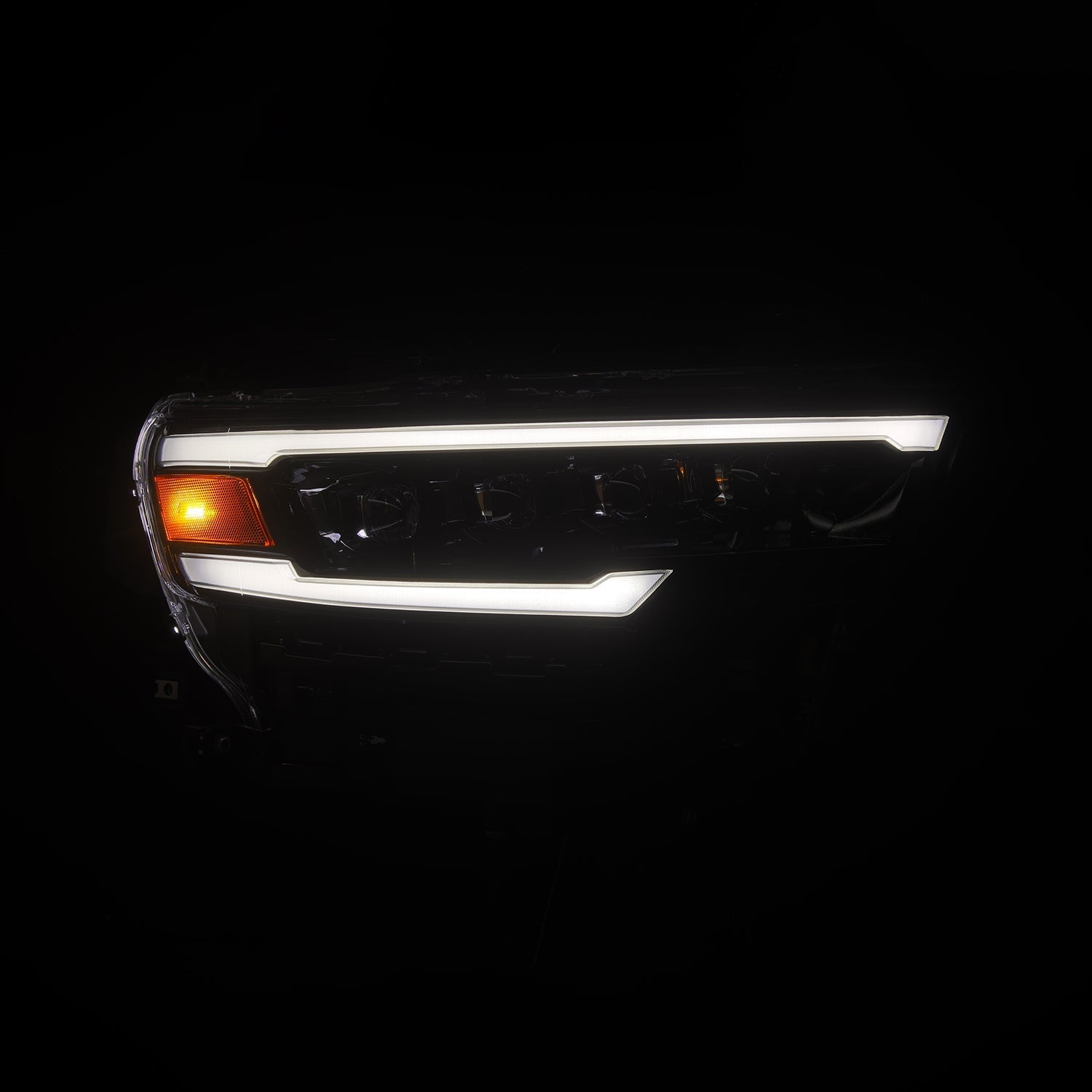 25-26 Ram 1500 NOVA-Series LED Projector Headlights Alpha-Black - Apollo Off-Road
