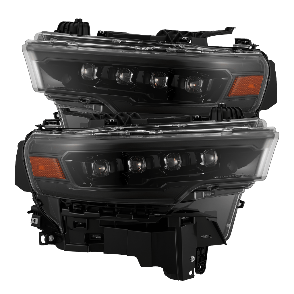 25-26 Ram 1500 NOVA-Series LED Projector Headlights Alpha-Black - Apollo Off-Road