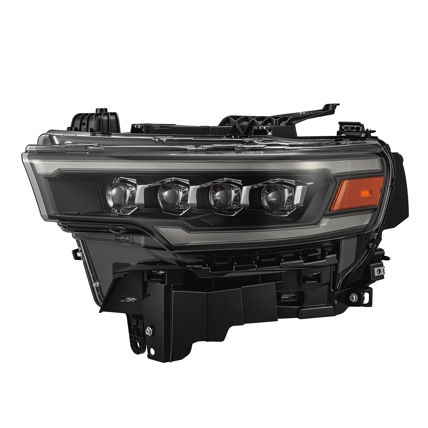 25-26 Ram 1500 NOVA-Series LED Projector Headlights Black - Apollo Off-Road