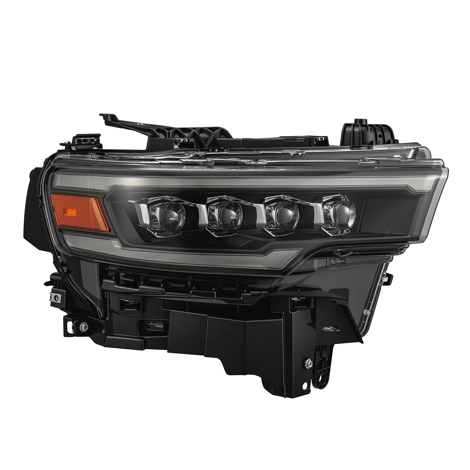 25-26 Ram 1500 NOVA-Series LED Projector Headlights Black - Apollo Off-Road