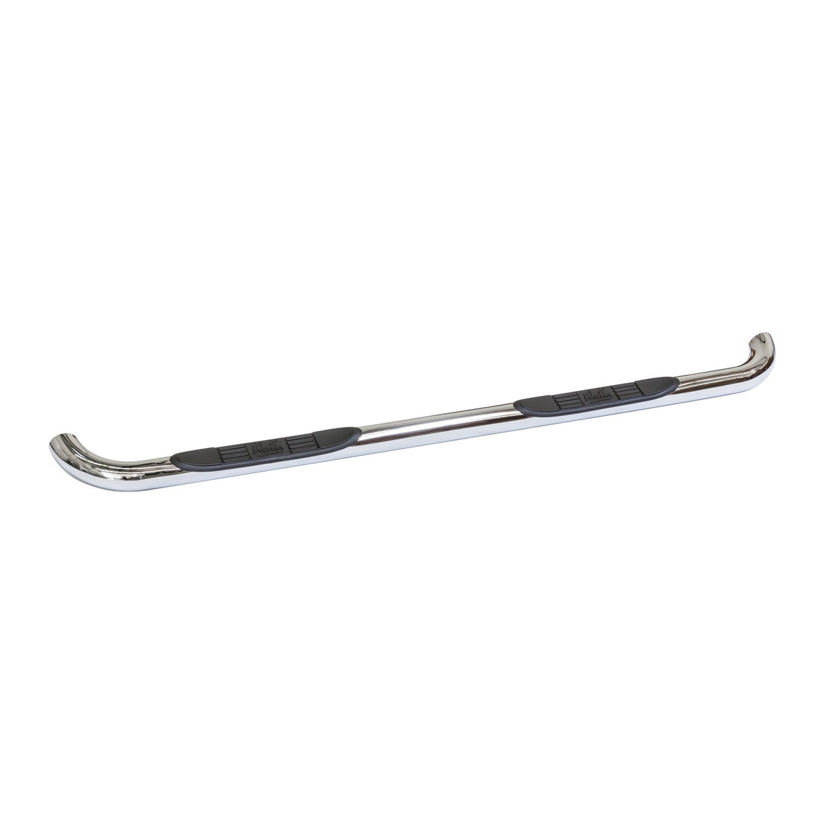 Bar Stepping Rings Signature 3 Round Step Bar; Dual Step Pad; Chrome; Mount Kit Included;