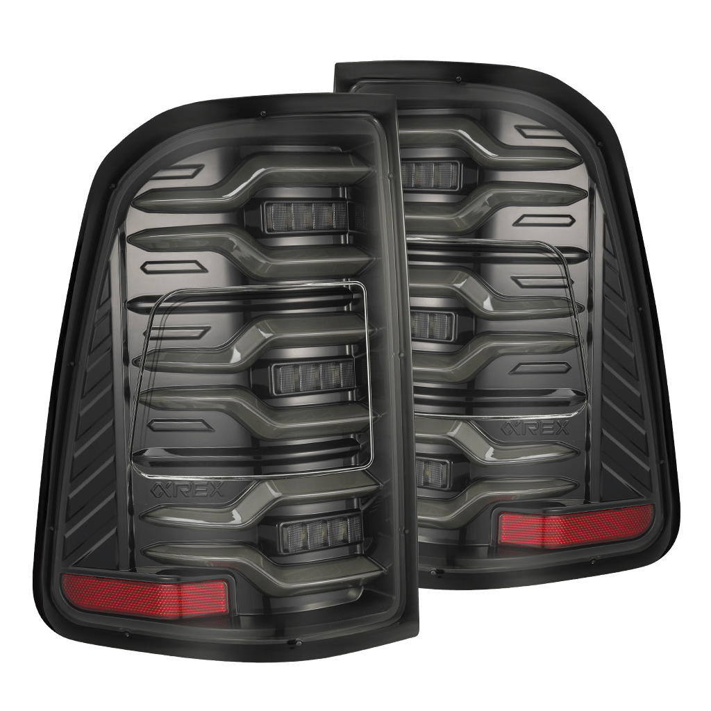 25-25 Ram 1500 LUXX-Series LED Tail Lights Alpha-Black - Apollo Off-Road