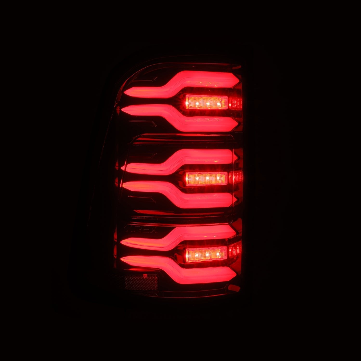 25-25 Ram 1500 LUXX-Series LED Tail Lights Black-Red - Apollo Off-Road