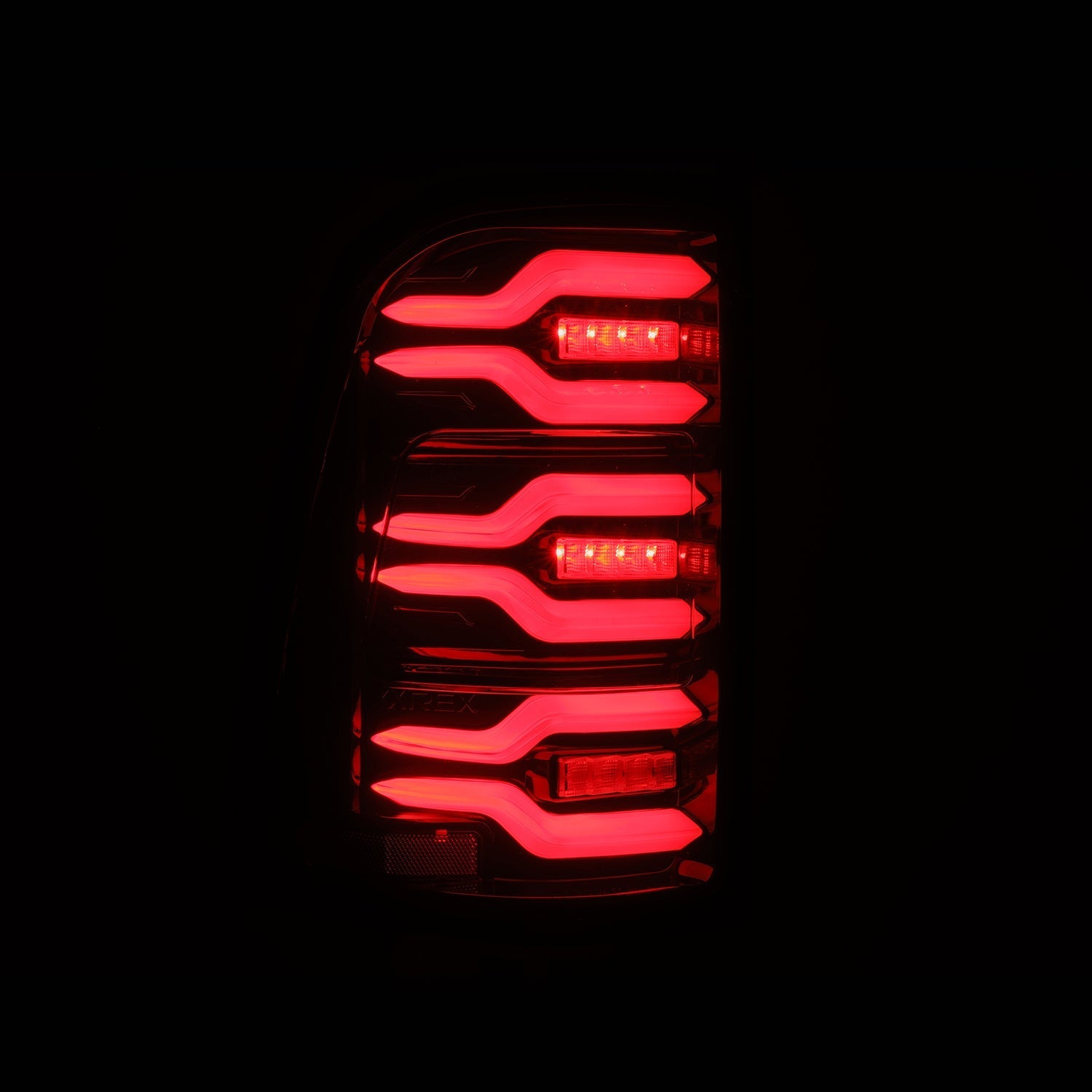 25-25 Ram 1500 LUXX-Series LED Tail Lights Black-Red - Apollo Off-Road