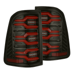 25-25 Ram 1500 LUXX-Series LED Tail Lights Black-Red - Apollo Off-Road