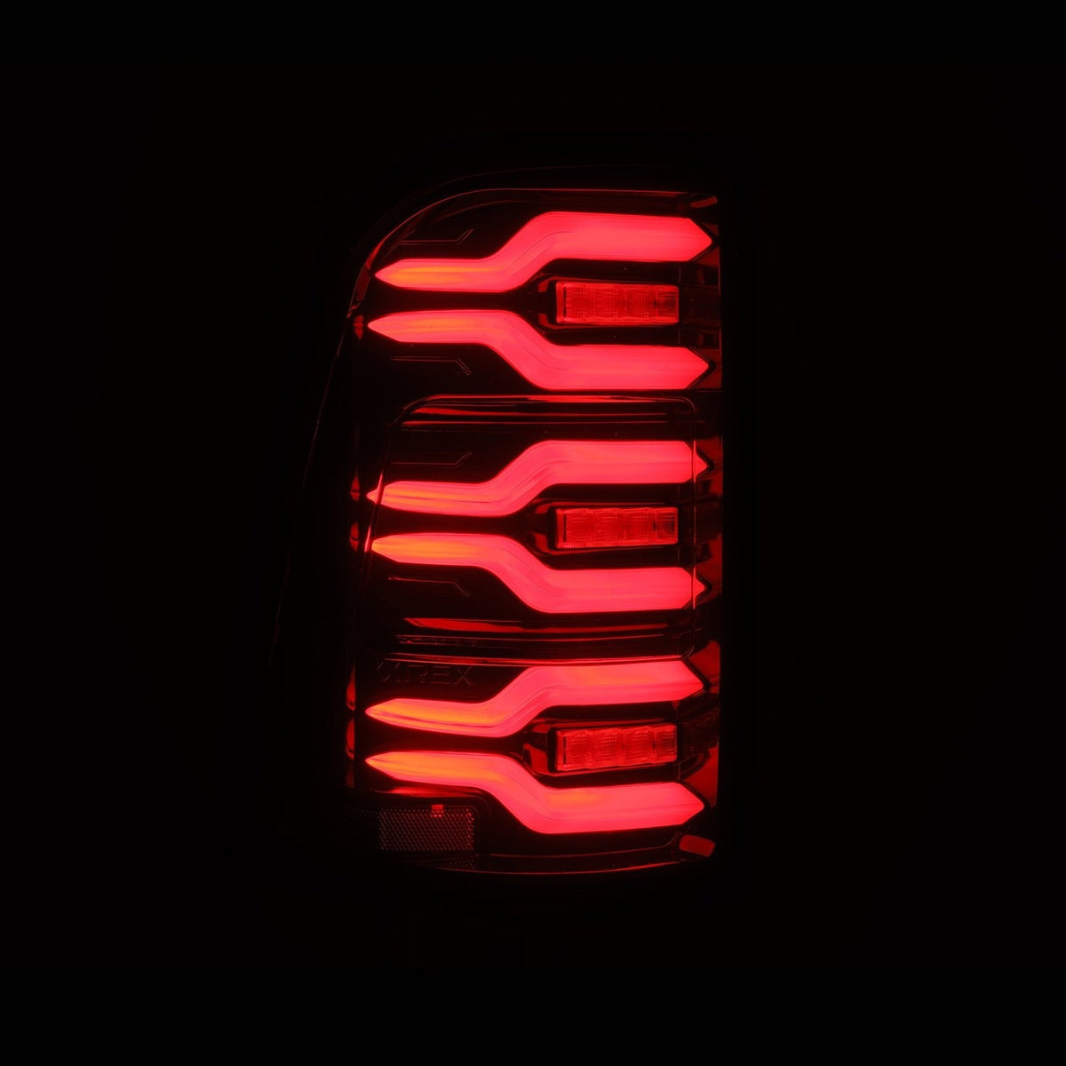 25-25 Ram 1500 LUXX-Series LED Tail Lights Black-Red - Apollo Off-Road
