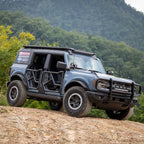 ARIES Ford Bronco Smooth Black Aluminum Tubular-Style Rear Fender Flares for 4-Door, 2021-2026 Ford Bronco