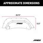 ARIES Jeep Wrangler JK Aluminum Rear Inner Fender Liners, 2018 Jeep Wrangler