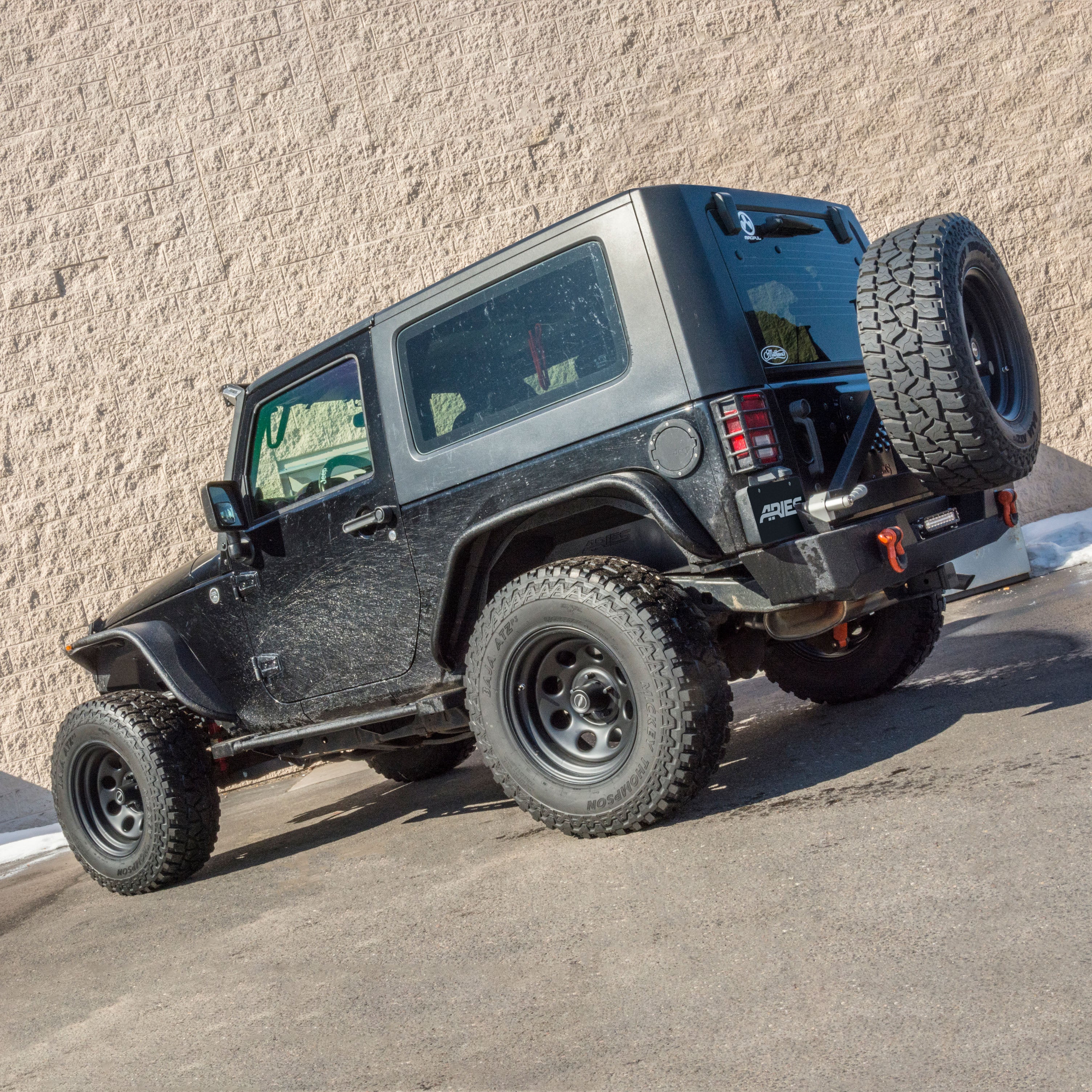 ARIES Jeep Wrangler JK Aluminum Rear Inner Fender Liners, 2018 Jeep Wrangler