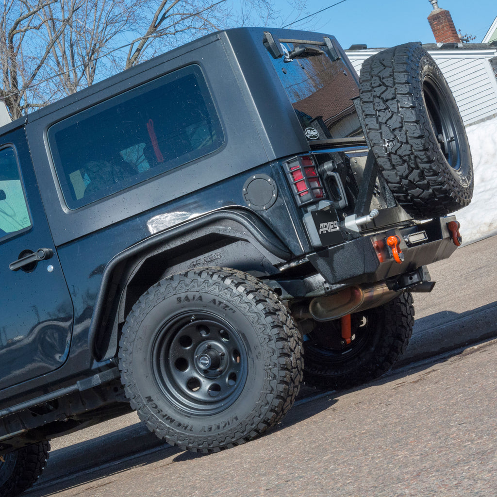 ARIES Jeep Wrangler JK Aluminum Rear Inner Fender Liners, 2018 Jeep Wrangler