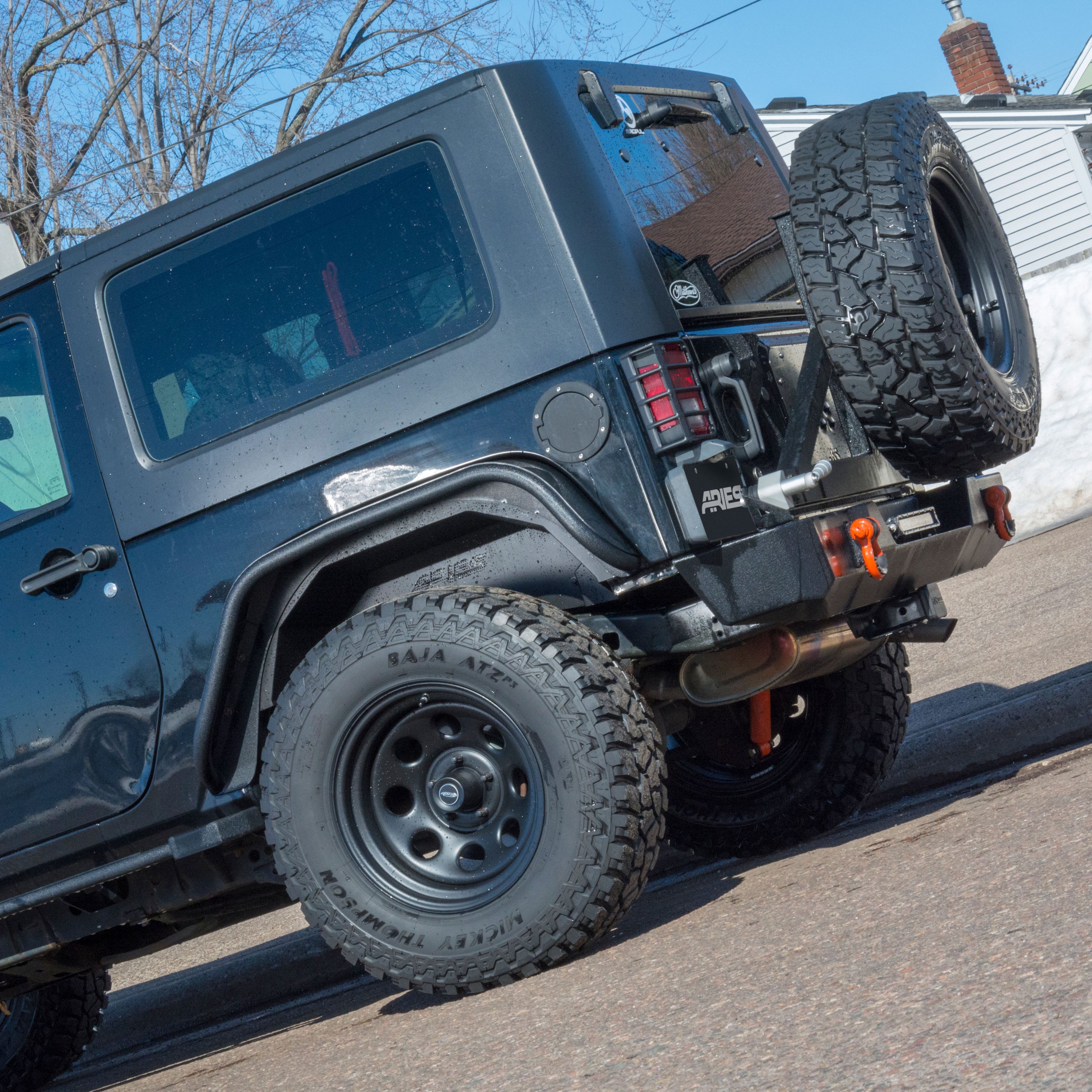 ARIES Jeep Wrangler JK Aluminum Rear Inner Fender Liners, 2018 Jeep Wrangler