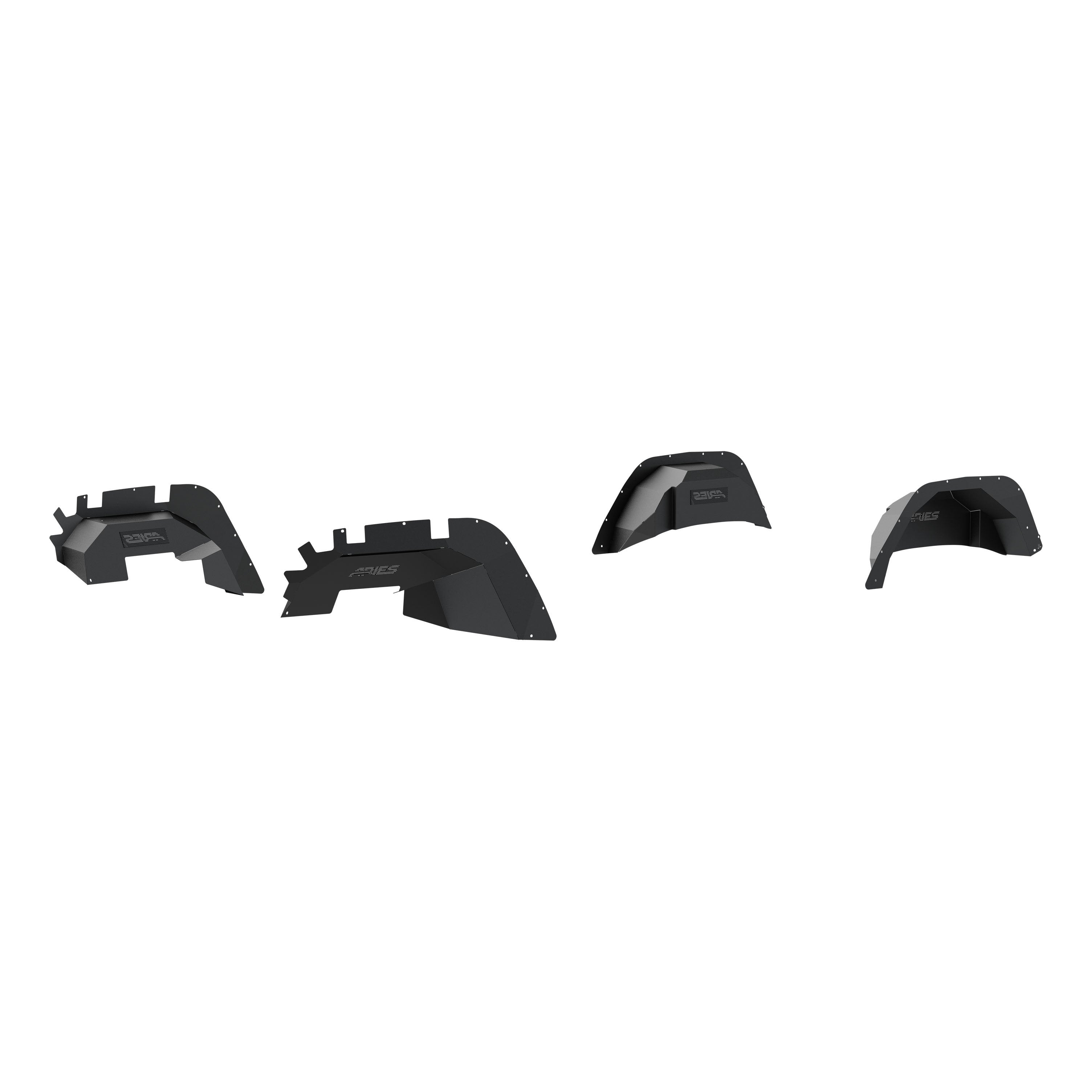 ARIES Jeep Wrangler JL Aluminum Front and Rear Inner Fender Liners, 2018-2026 Jeep Wrangler