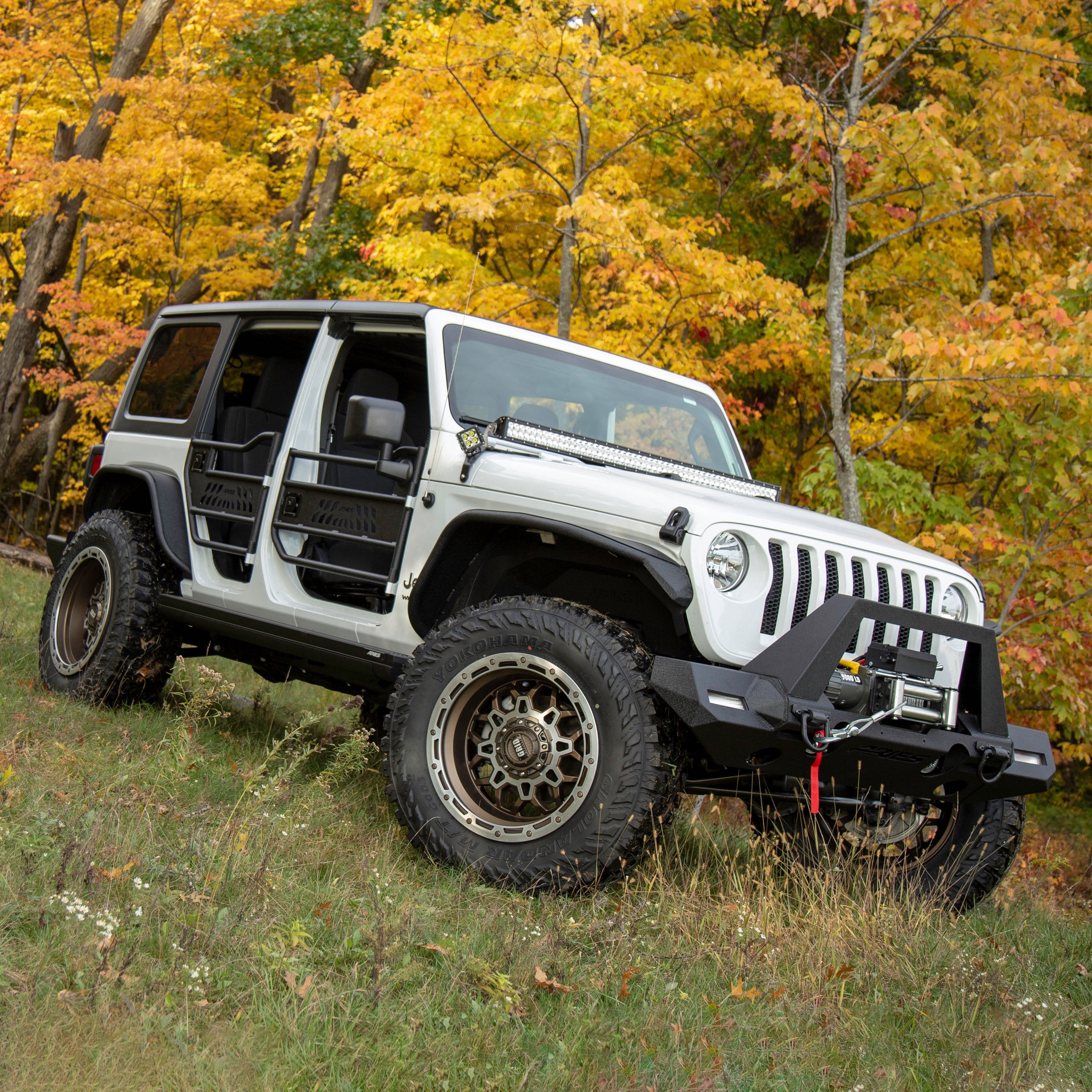 ARIES Jeep Wrangler JL Aluminum Front and Rear Inner Fender Liners, 2018-2026 Jeep Wrangler