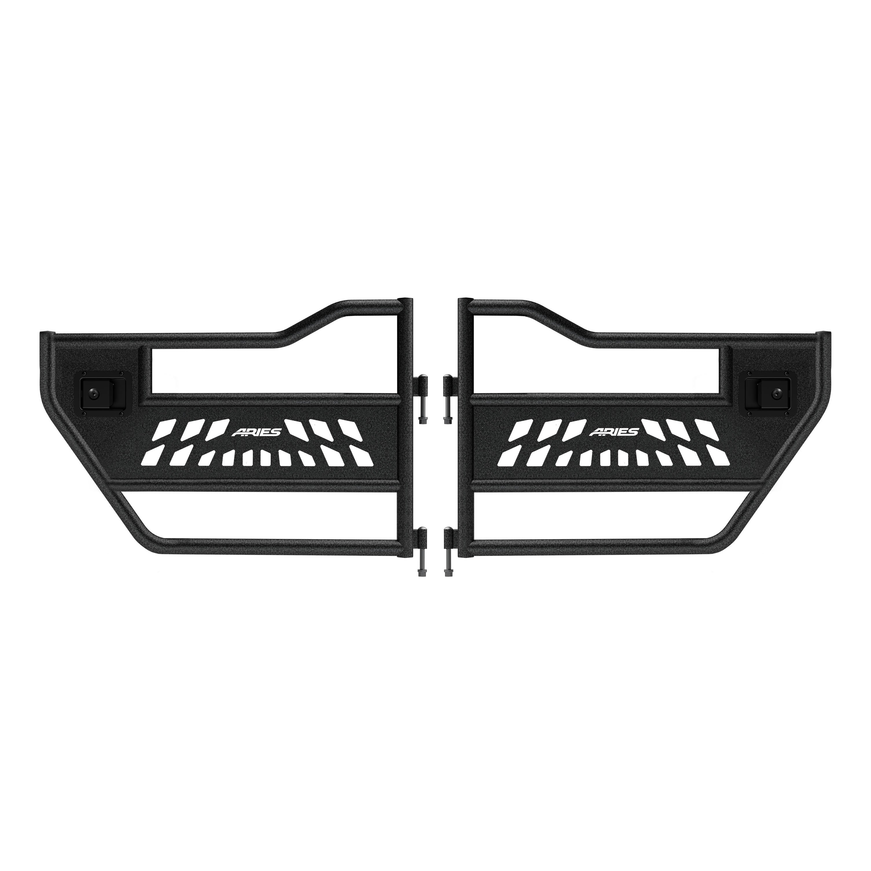 ARIES Jeep Wrangler JK Aluminum Rear Tube Doors, 2018 Jeep Wrangler