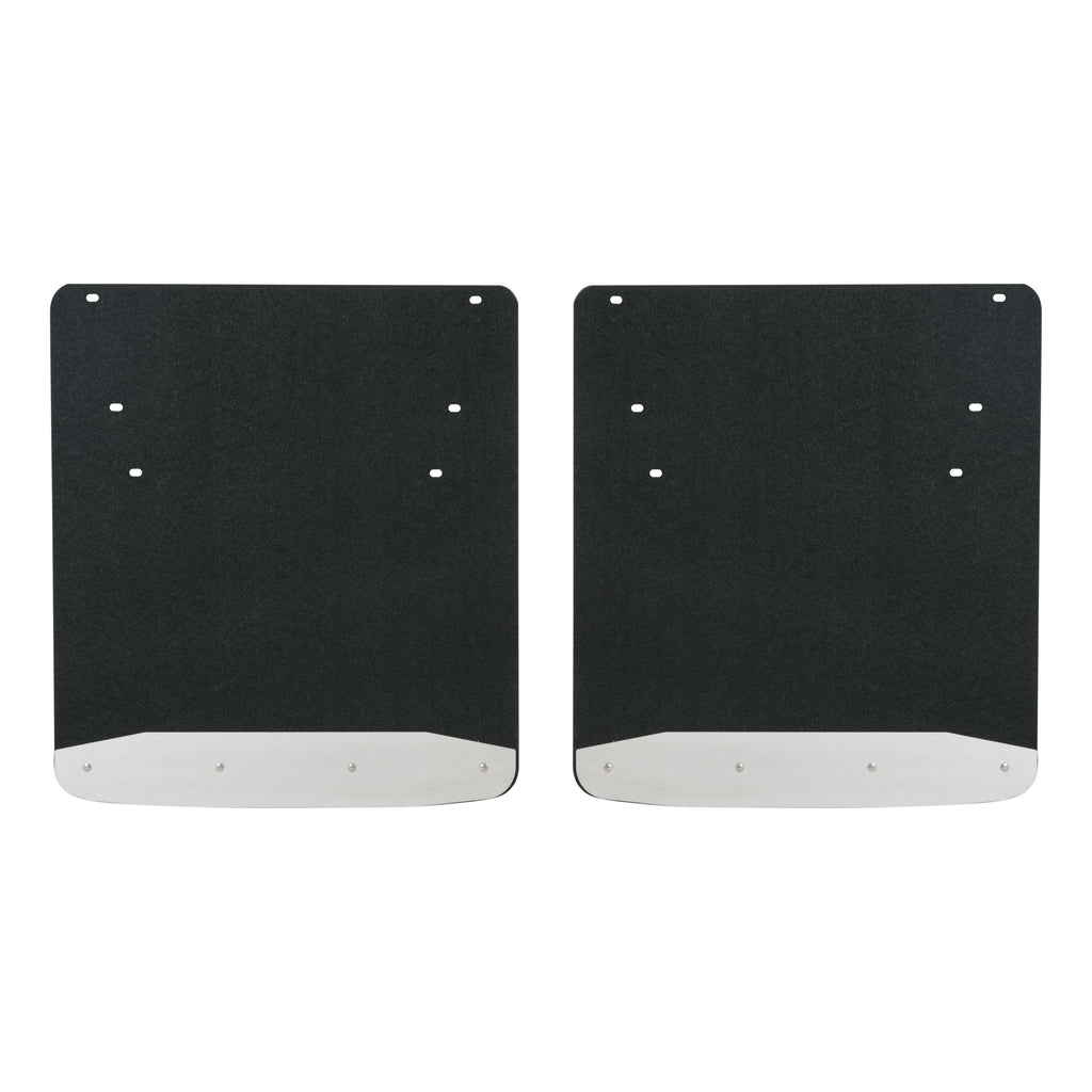 LUVERNE Rear Dually 20" x 23" Textured Rubber Mud Guards, 2019-2026 Ram 3500