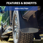 LUVERNE Front or Rear 12" x 23" Rubber Mud Guards, 2019 Chevy/GMC Silverado/Sierra 1500