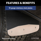 LUVERNE Rear Dually 20" x 23" Rubber Mud Guards, 2020-2026 Chevy/GMC Silverado/Sierra 3500HD