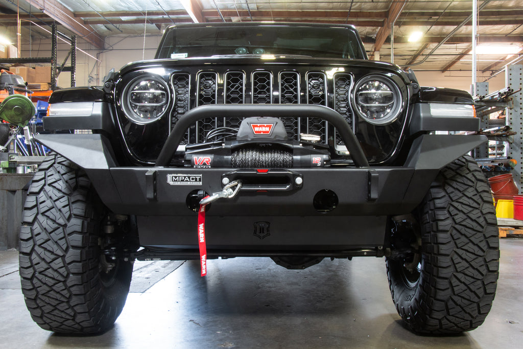 18-Up Jeep Wrangler JL / 20-Up Gladiator JT Front Impact Full Width Wings ICON Impact Series Offroad Armor