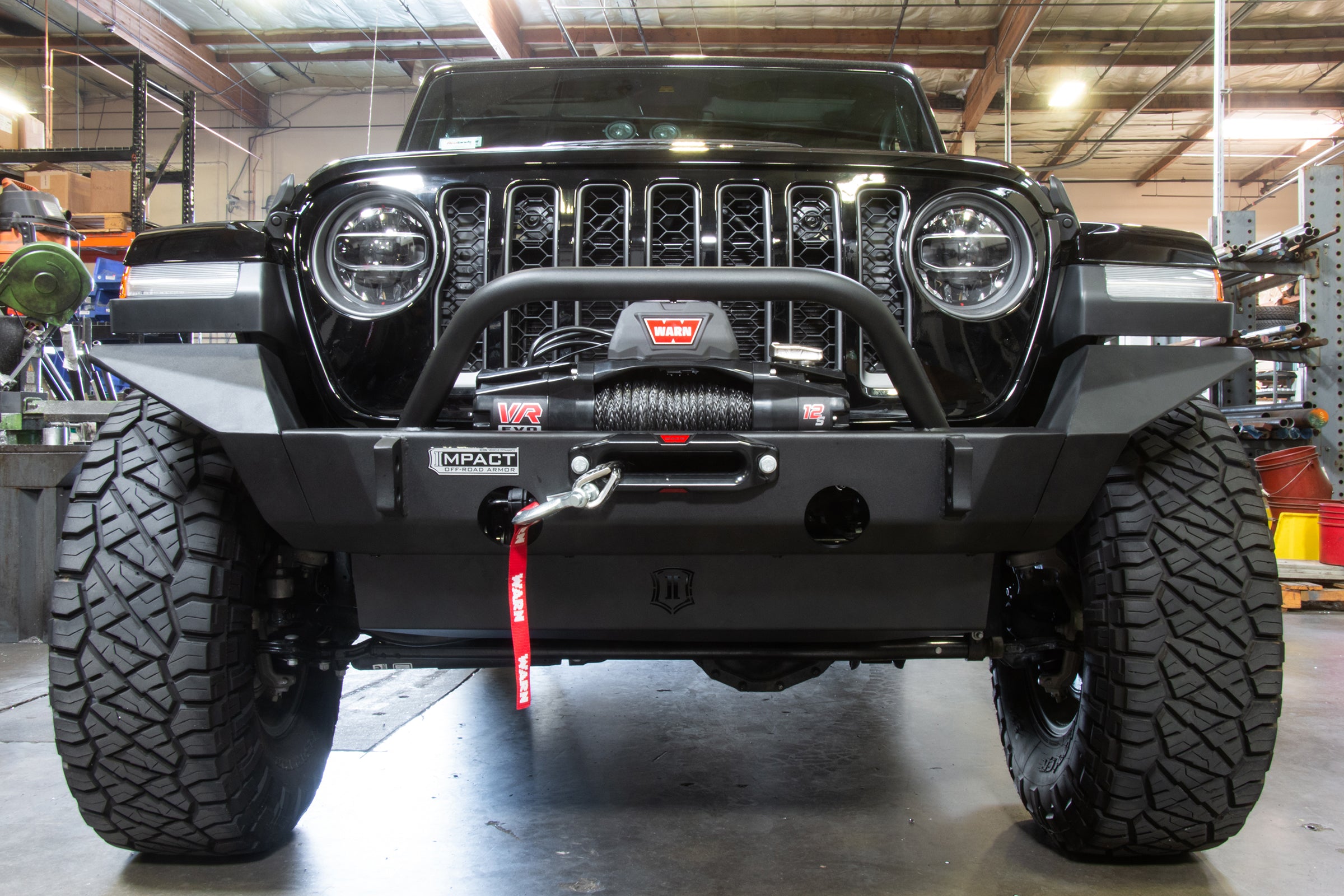 18-Up Jeep Wrangler JL / 20-Up Gladiator JT Front Impact Full Width Wings ICON Impact Series Offroad Armor