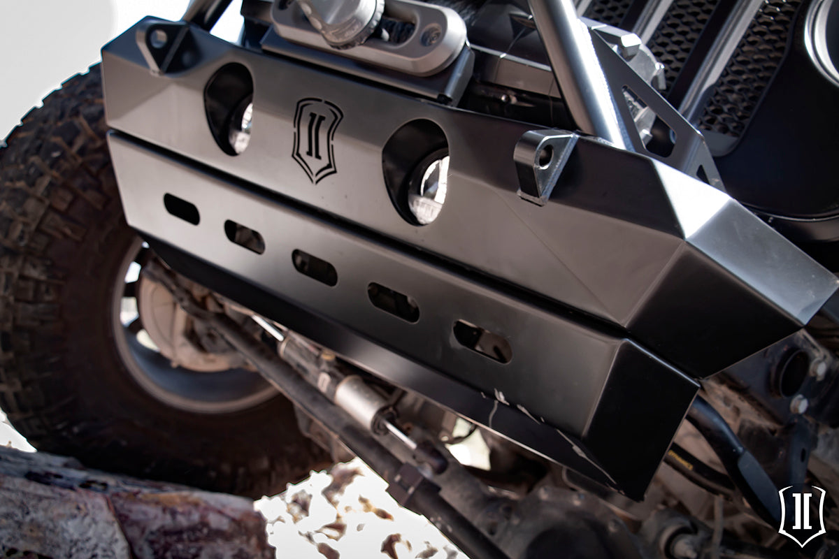 18-Up Jeep Wrangler JL / 20-Up Gladiator JT Pro Series Front Bumper Skid ICON Impact Series Offroad Armor