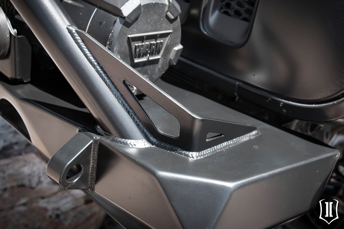 18-Up Jeep Wrangler JL / 20-Up Gladiator JT Pro Series Front Bumper w/ Bar & Tabs ICON Impact Series Offroad Armor