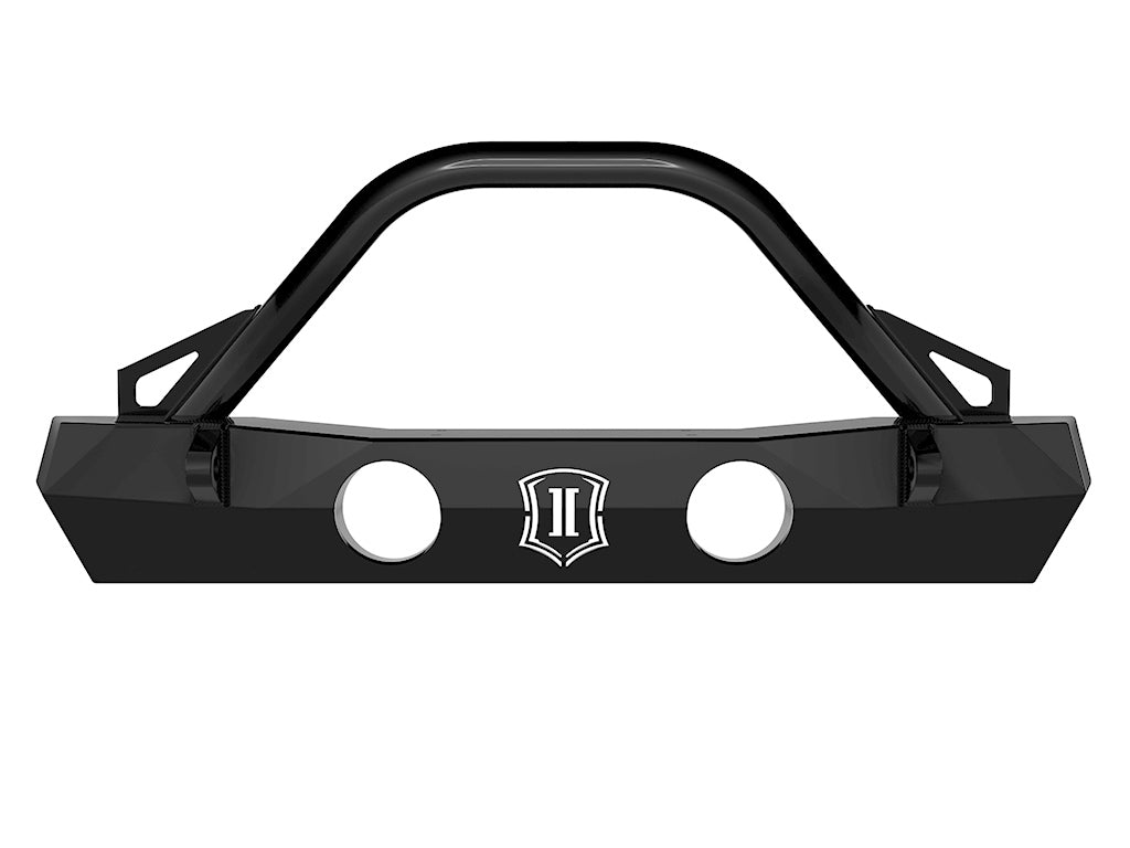 18-Up Jeep Wrangler JL / 20-Up Gladiator JT Pro Series Front Bumper w/ Bar & Tabs ICON Impact Series Offroad Armor