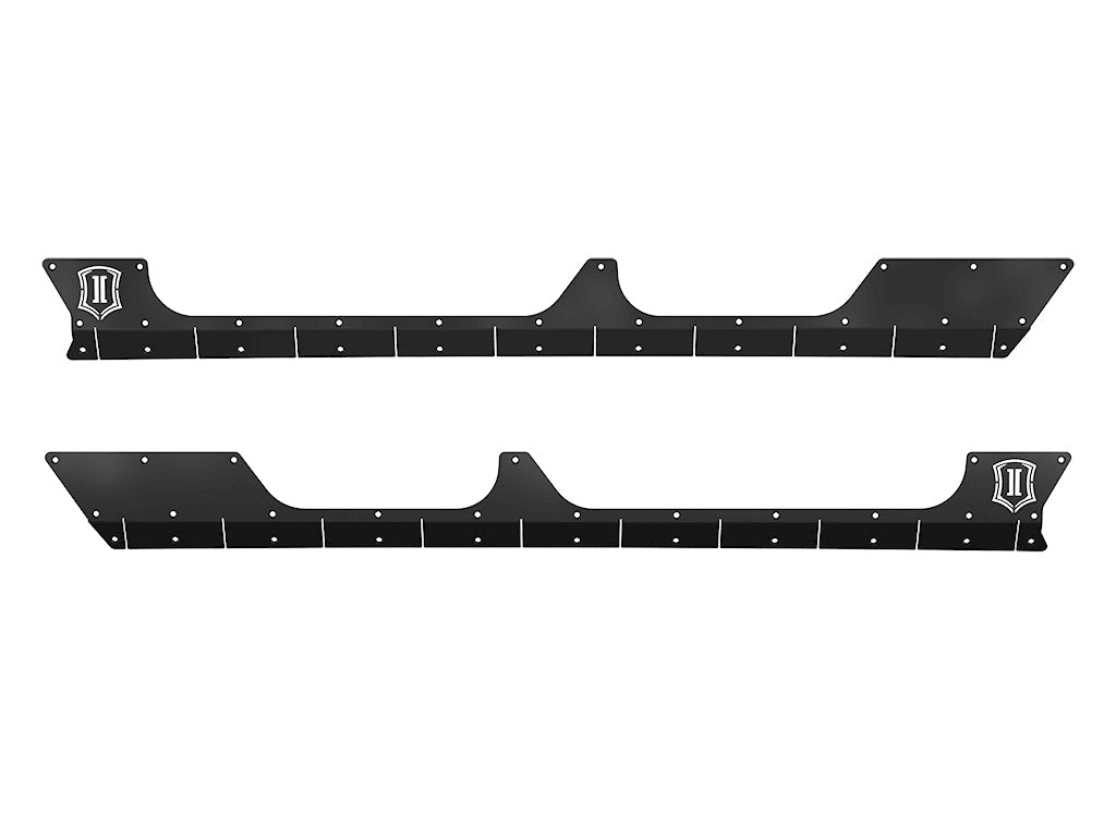 20-Up Jeep Gladiator JT Rocker Panel Guard Plate ICON Impact Series Offroad Armor
