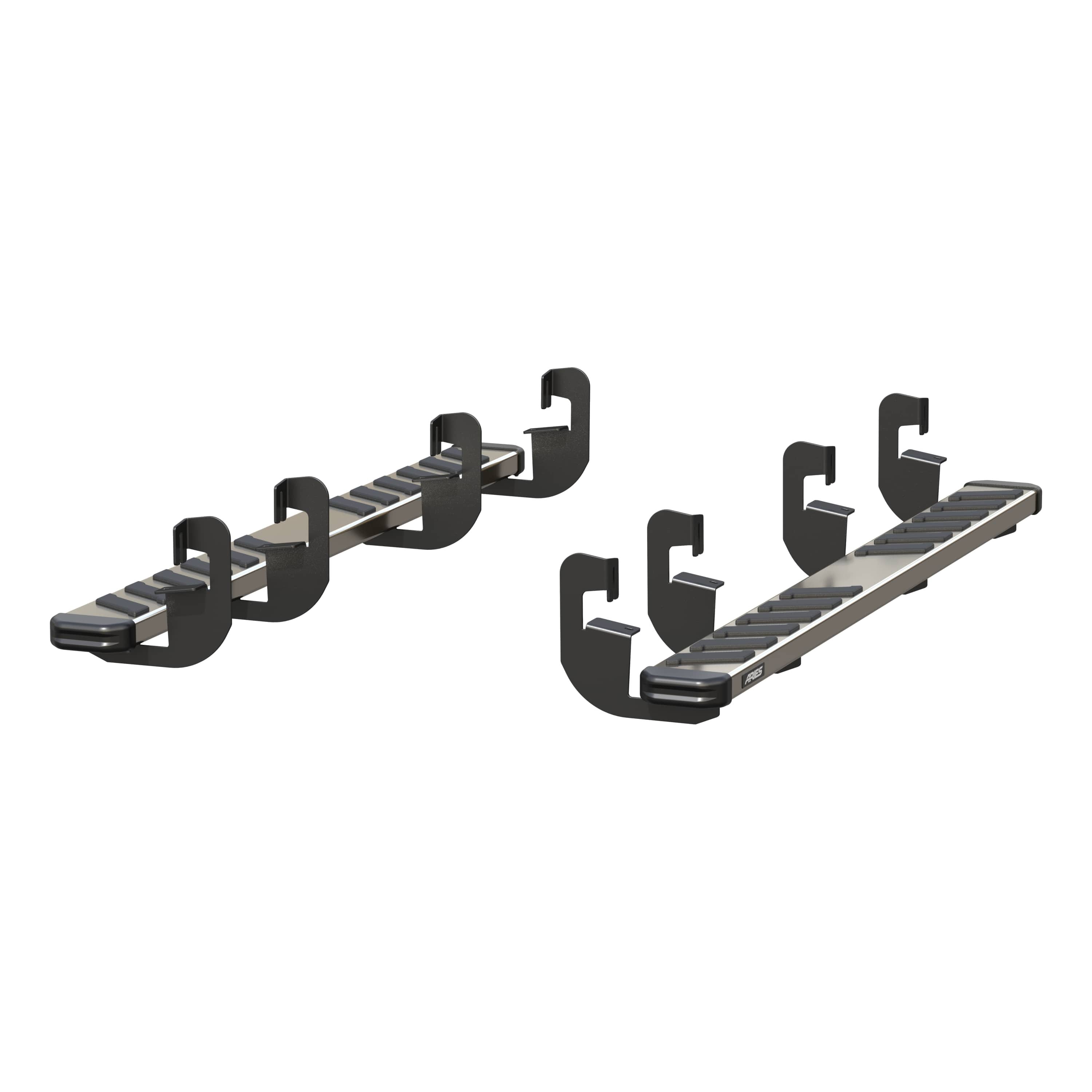 ARIES NovaTrac 6" x 75" Running Boards, 2019-2026 Chevy/GMC Silverado/Sierra 1500, 2020-2026 Chevy/GMC Silverado/Sierra 2500HD/3500HD
