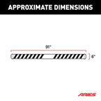 ARIES NovaTrac 6" x 91" Running Boards, 2015-2026 Ford F-150, 2017-2026 Ford F-250/F-350/F-450/F-550 Super Duty, 2022-2025 Ford F-150 Lightning