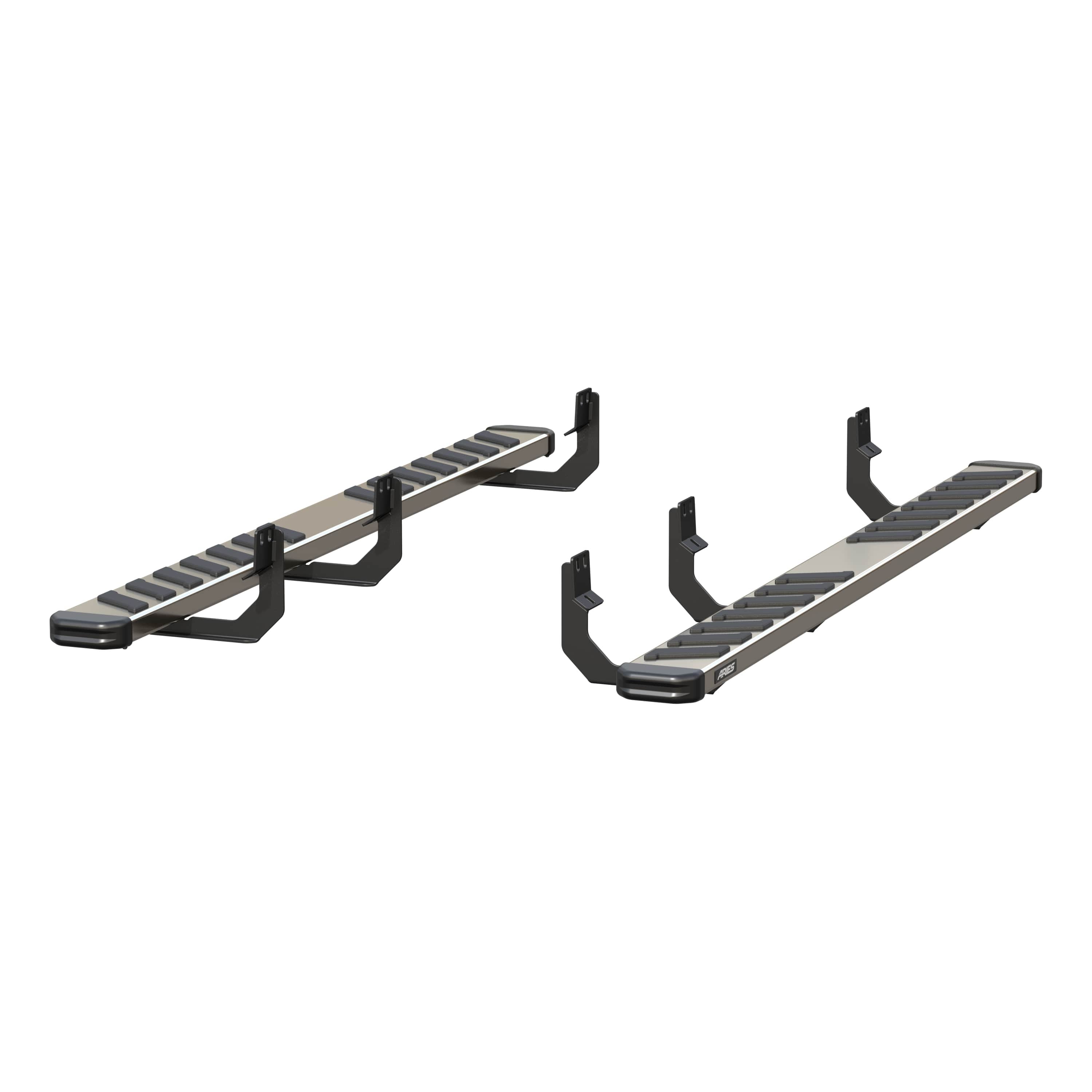 ARIES NovaTrac 6" x 85" Polished Stainless Running Boards, 2016-2024 Nissan TITAN XD, 2017-2024 Nissan TITAN