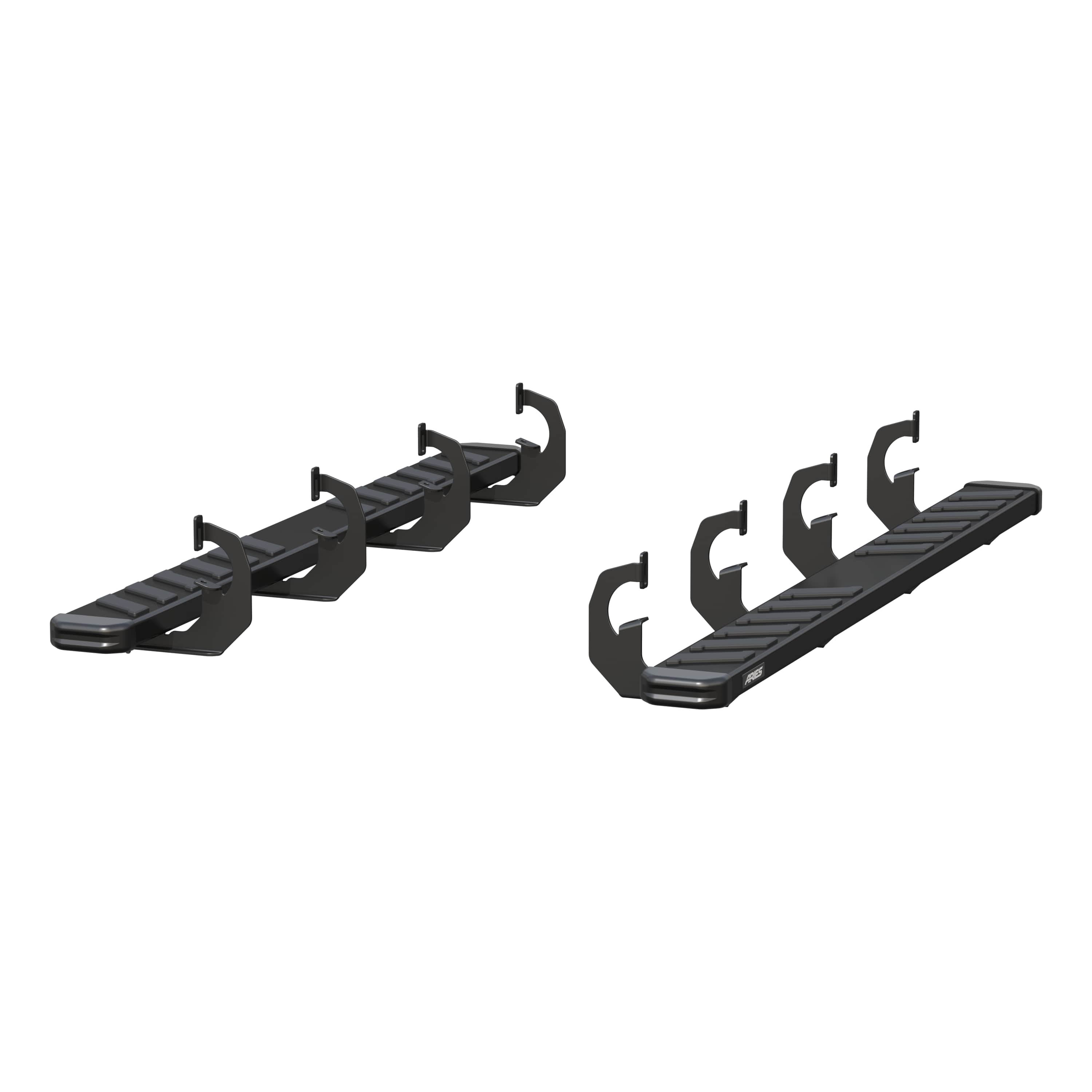 ARIES NovaTrac 6" x 75" Black E-Coat Steel Running Boards, 2019 Chevy/GMC Silverado/Sierra 1500 LD/Limited