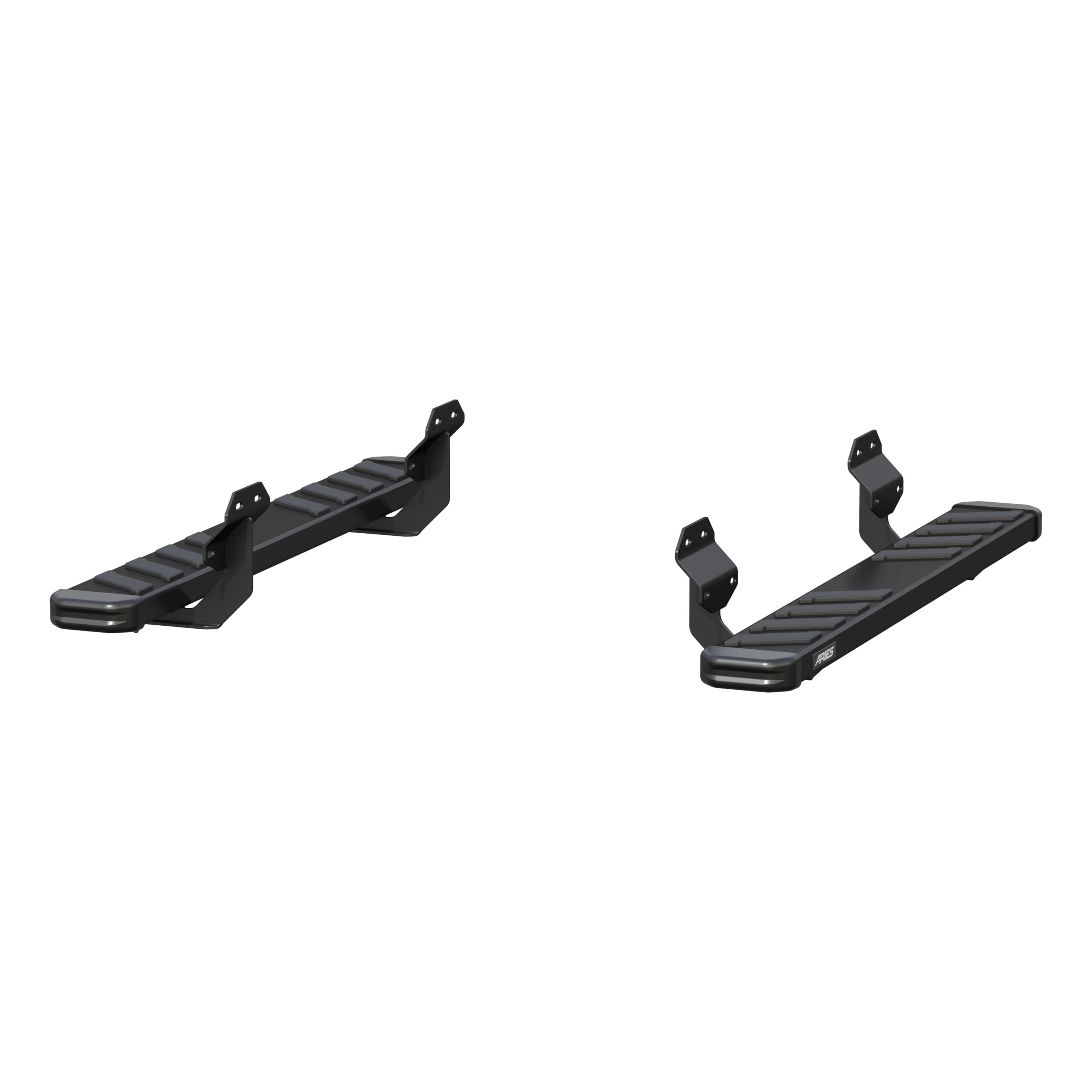 ARIES NovaTrac 6" x 53" Black E-Coat Steel Running Boards, 2015-2026 Ford F-150, 2017-2026 Ford F-250/F-350/F-450/F-550 Super Duty