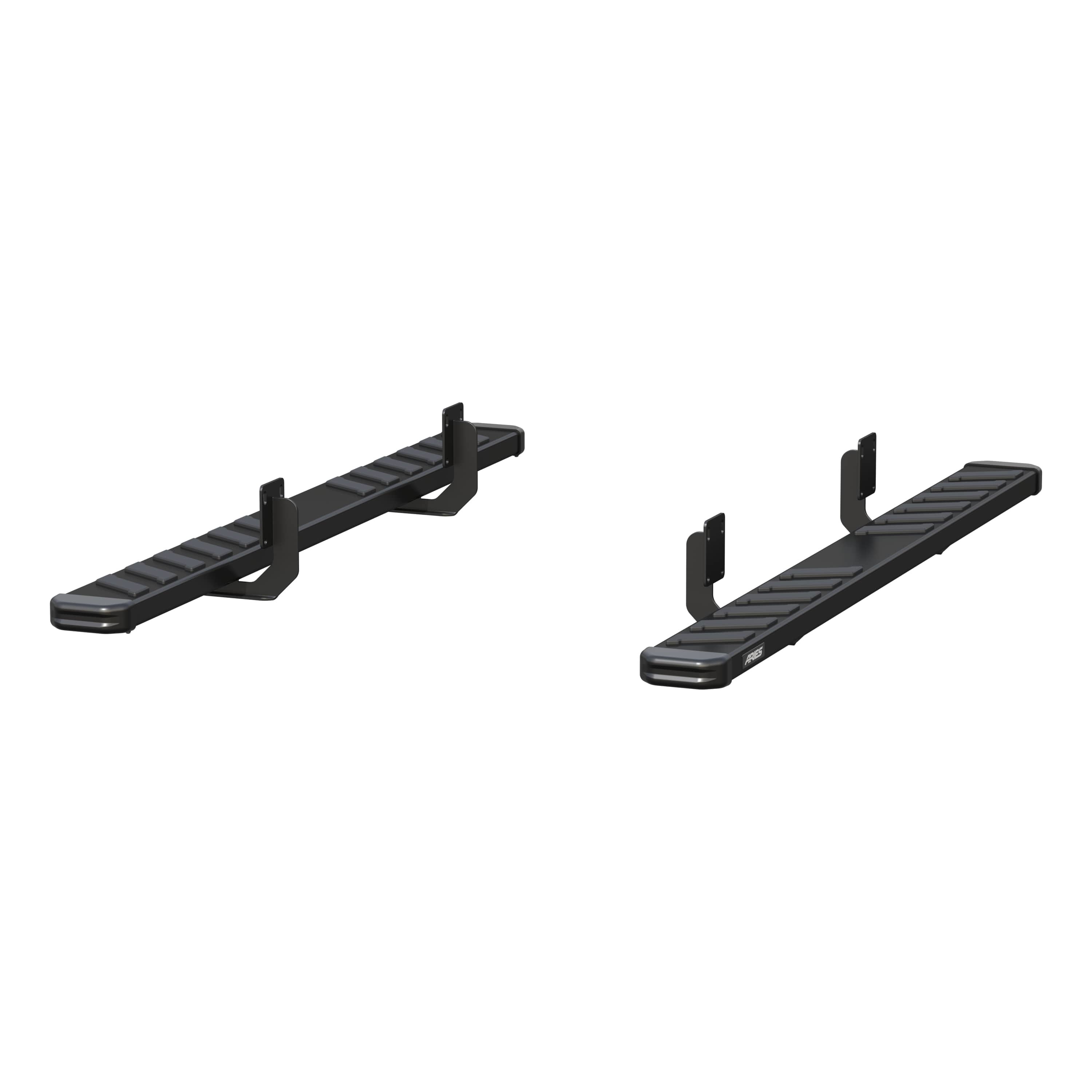 ARIES NovaTrac 6" x 75" Black E-Coat Steel Running Boards, 1999-2016 Ford F-250/F-350 Super Duty