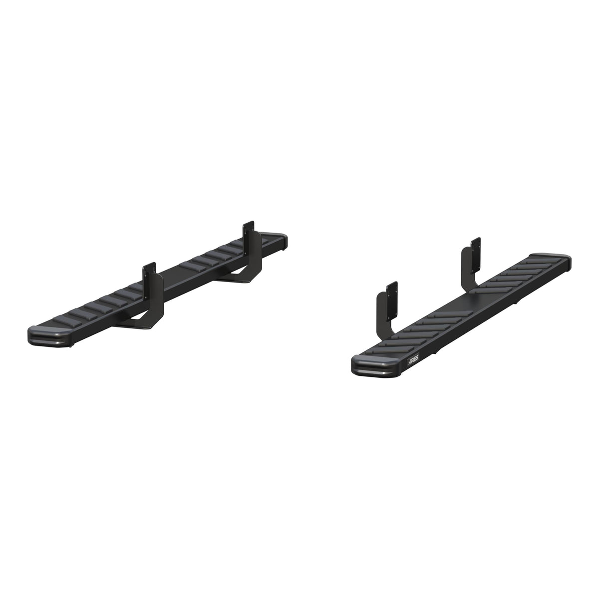 ARIES NovaTrac 6" x 75" Black E-Coat Steel Running Boards, 1999-2016 Ford F-250/F-350 Super Duty