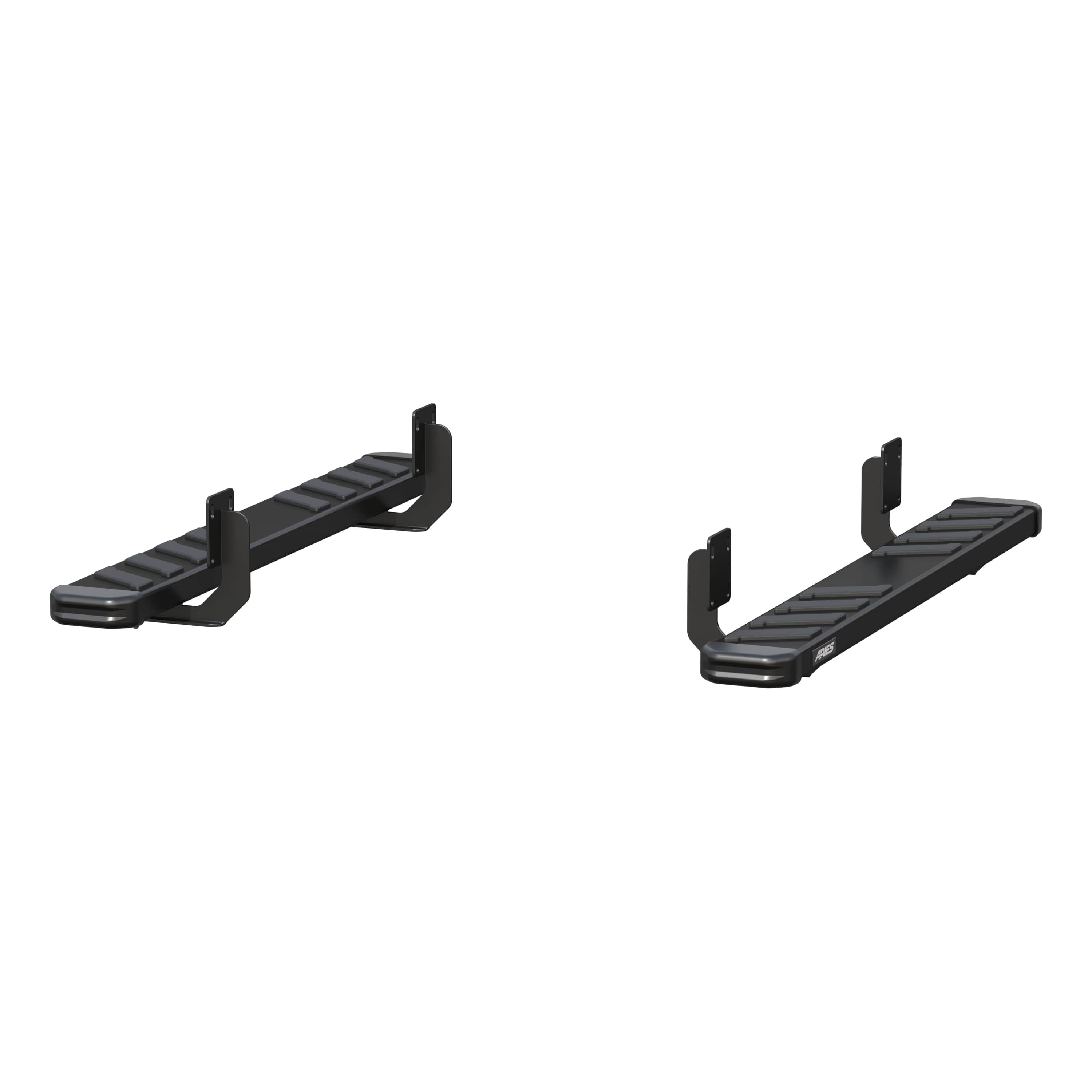 ARIES NovaTrac 6" x 53" Black E-Coat Steel Running Boards, 1999-2016 Ford F-250/F-350 Super Duty