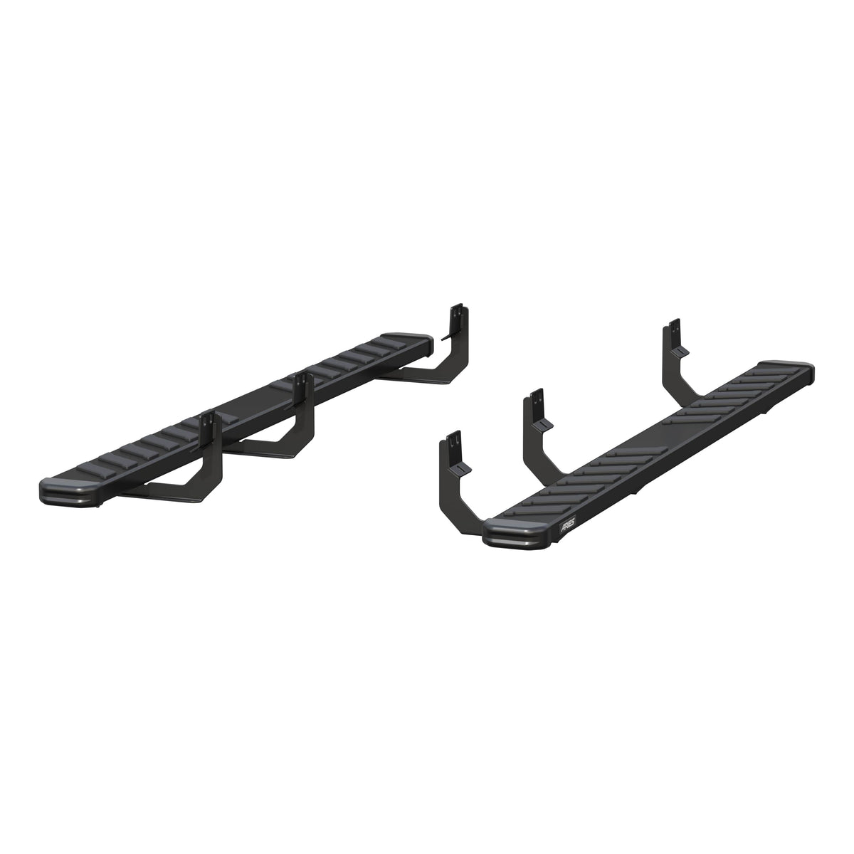 ARIES NovaTrac 6" x 85" Black E-Coat Steel Running Boards, 2016-2024 Nissan TITAN XD, 2017-2024 Nissan TITAN