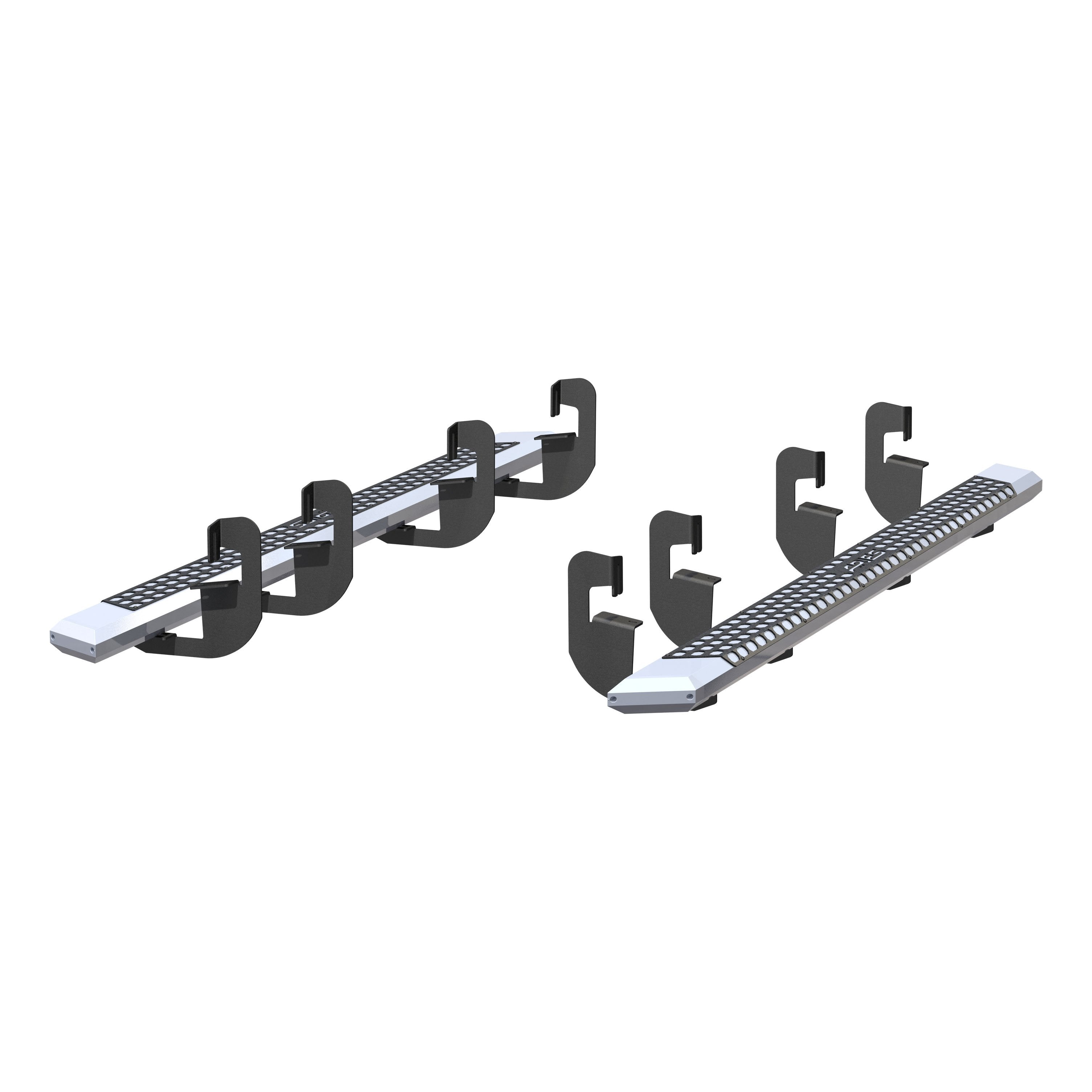 ARIES AdvantEDGE 5-1/2" x 91" Chrome Aluminum Side Bars, 2019-2026 Chevy/GMC Silverado/Sierra 1500, 2020-2026 Chevy/GMC Silverado/Sierra 2500HD/3500HD