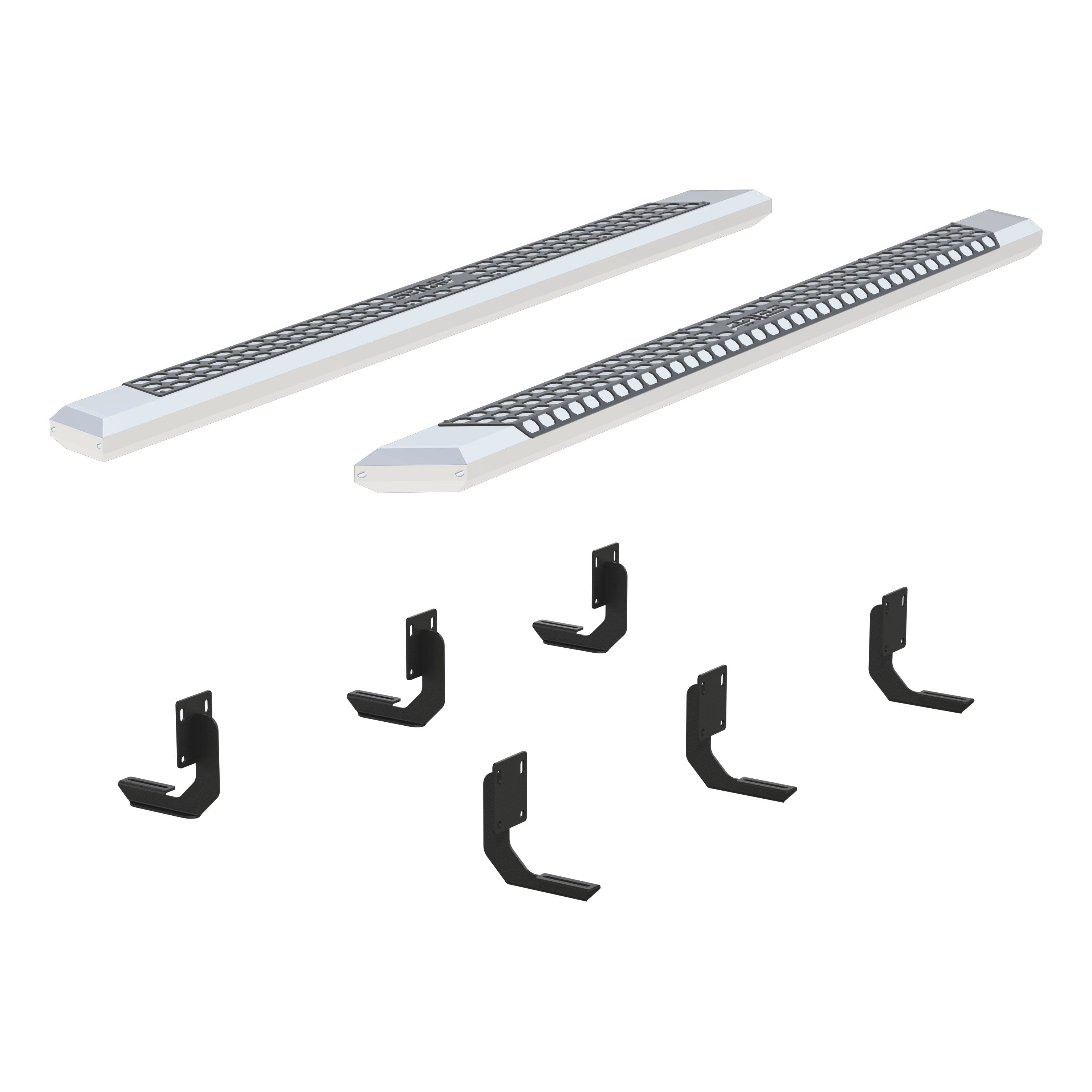 ARIES AdvantEDGE 5-1/2" x 91" Chrome Aluminum Side Bars, 1999-2016 Ford F-250/F-350/F-450 Super Duty