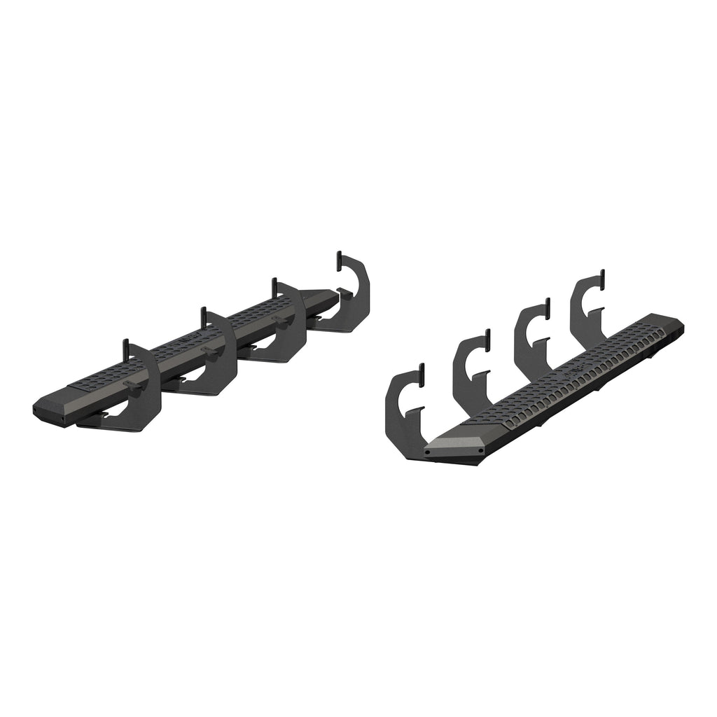 ARIES AdvantEDGE 5-1/2" x 75" Black Aluminum Side Bars, 2019 Chevy/GMC Silverado/Sierra 1500 LD/Limited