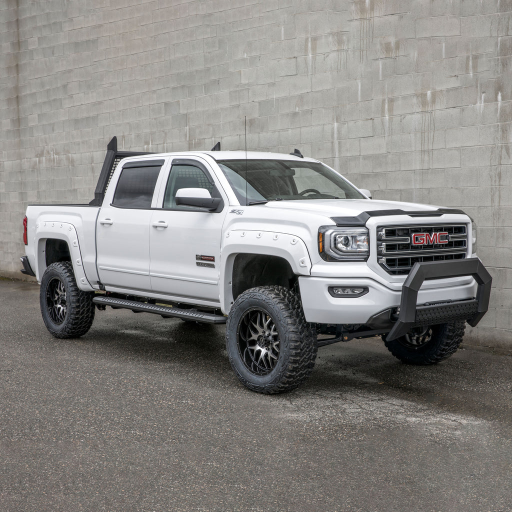 ARIES AdvantEDGE 5-1/2" x 75" Black Aluminum Side Bars, 2019 Chevy/GMC Silverado/Sierra 1500 LD/Limited