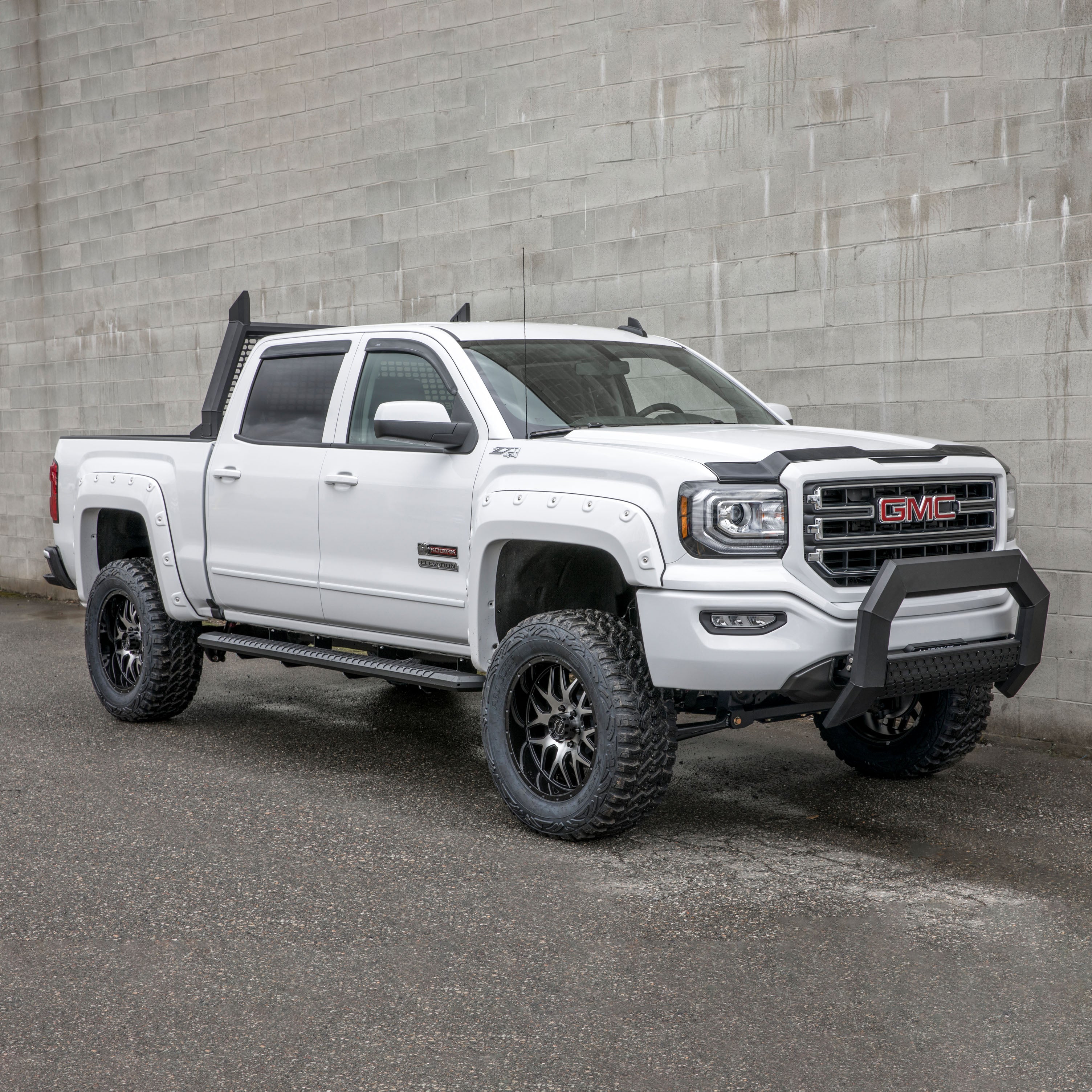 ARIES AdvantEDGE 5-1/2" x 75" Black Aluminum Side Bars, 2019 Chevy/GMC Silverado/Sierra 1500 LD/Limited